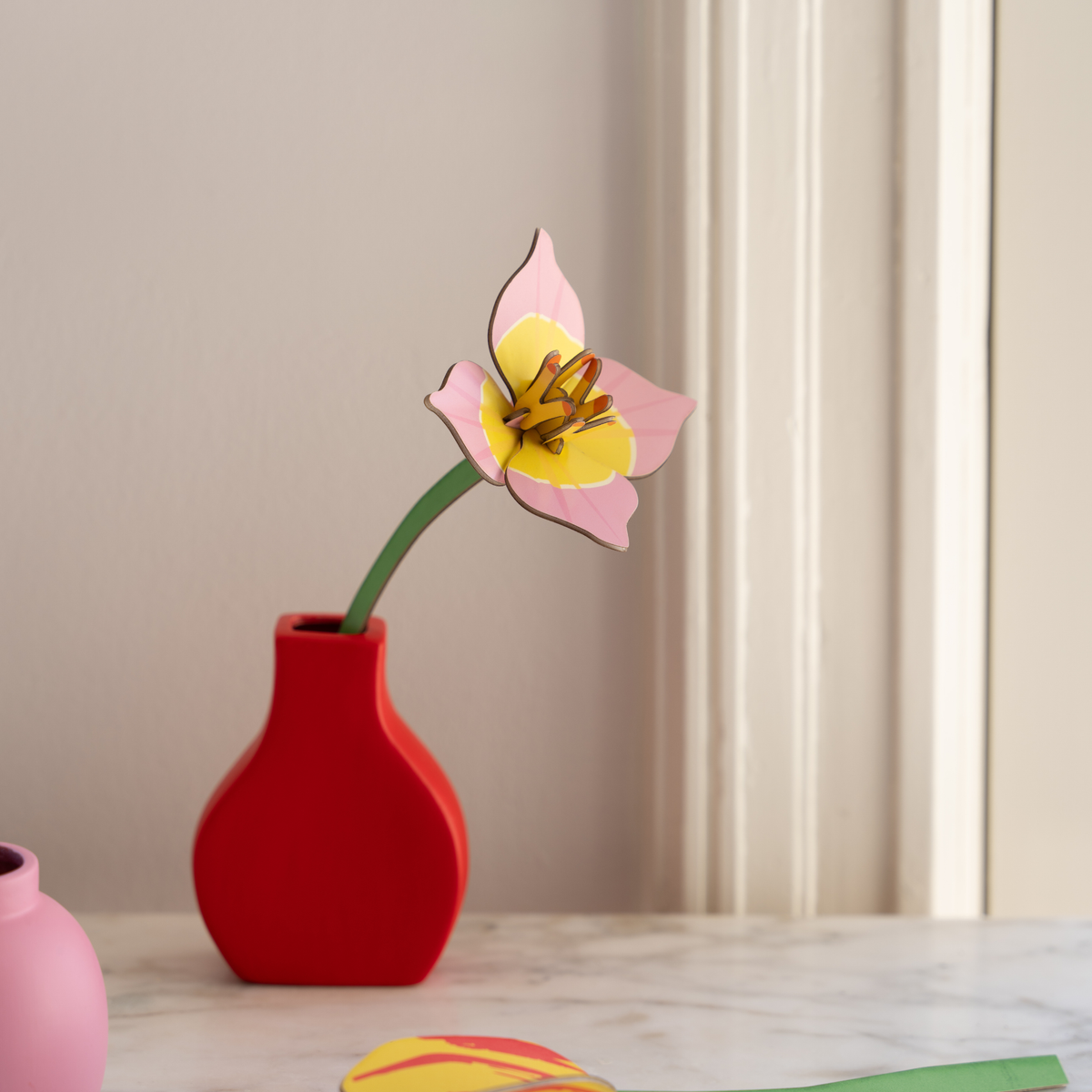 Everlasting Flower Small - Blushing Tulip