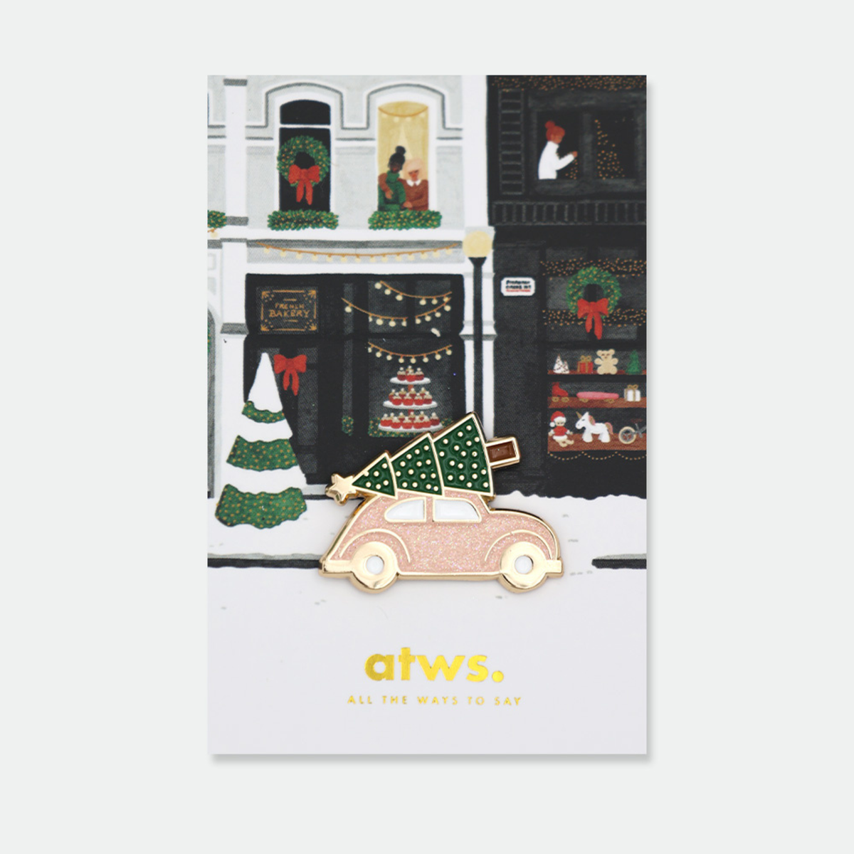 Spilla Xmas Car