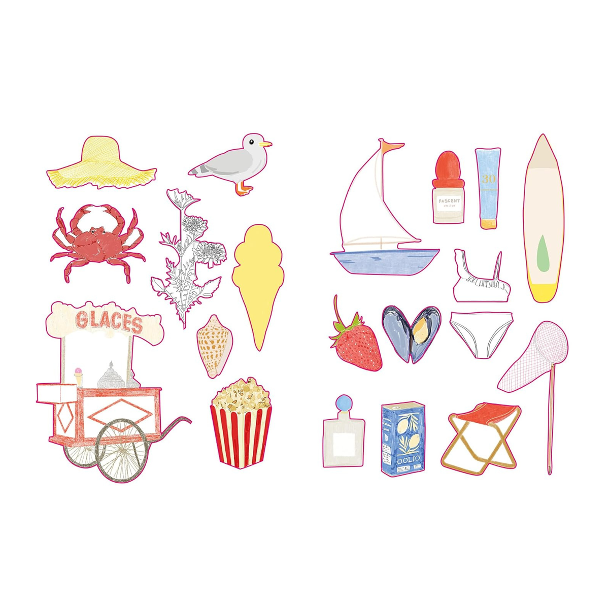 Zoé de La Cases - Holiday Stickers book