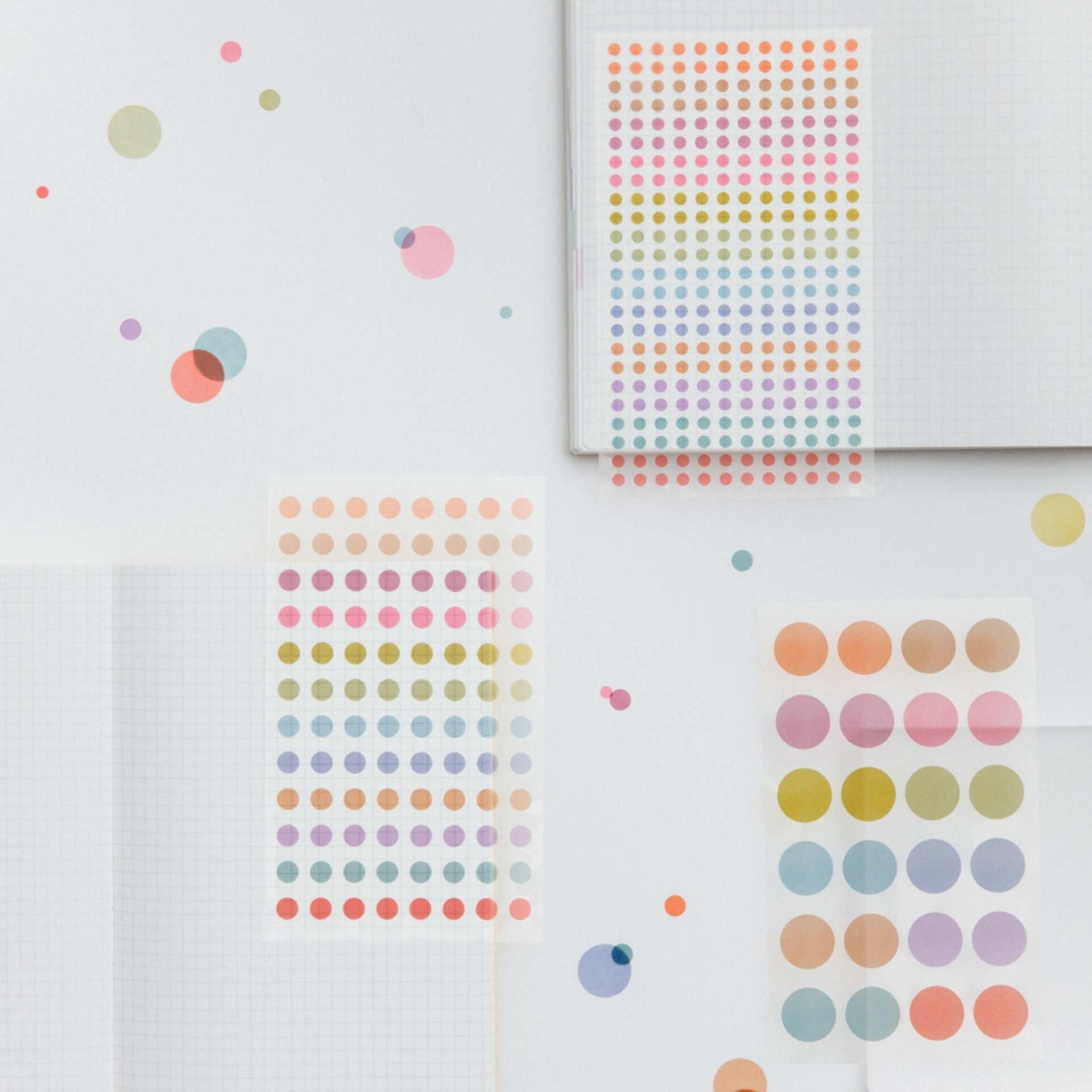 Hobonichi Accessories: TSUKI no IRO: Trasparent Dot Stickers