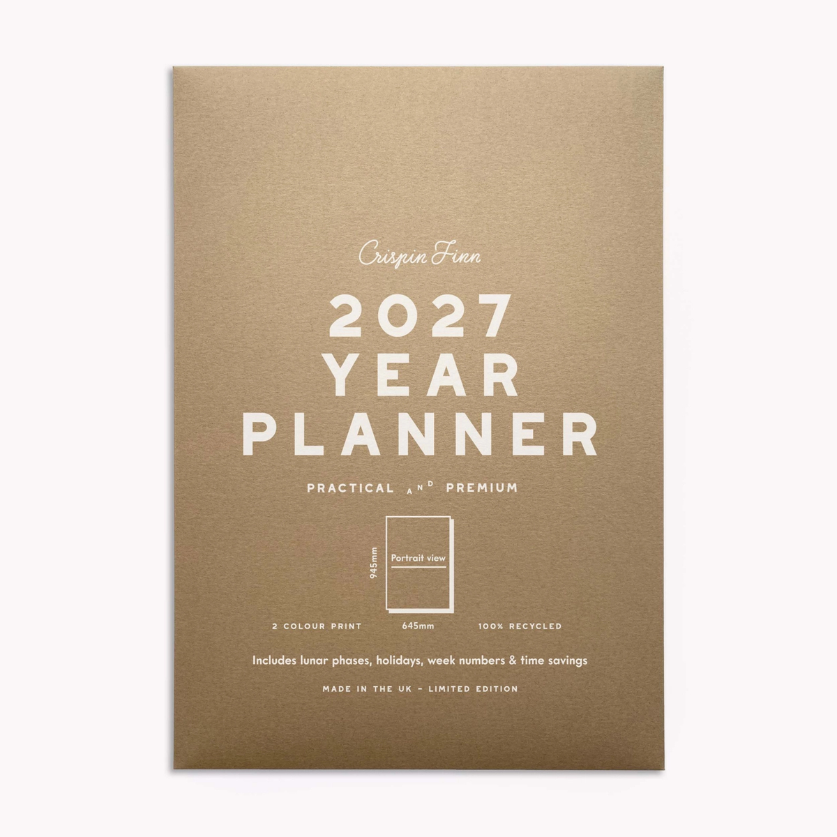 2027 Year Planner - Portrait View