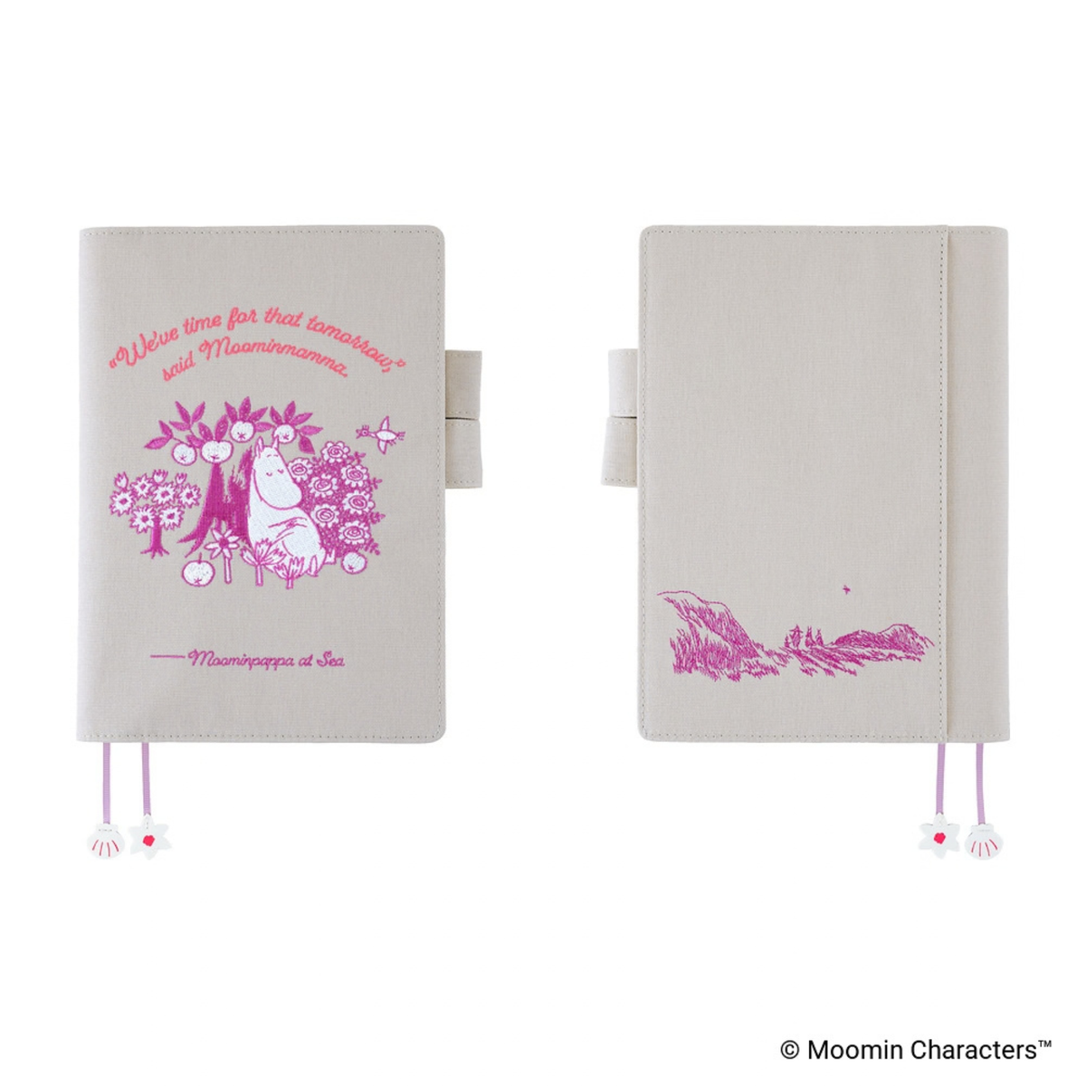 Cover Cousin A5 Moomin - My Yard (Pink Gray)