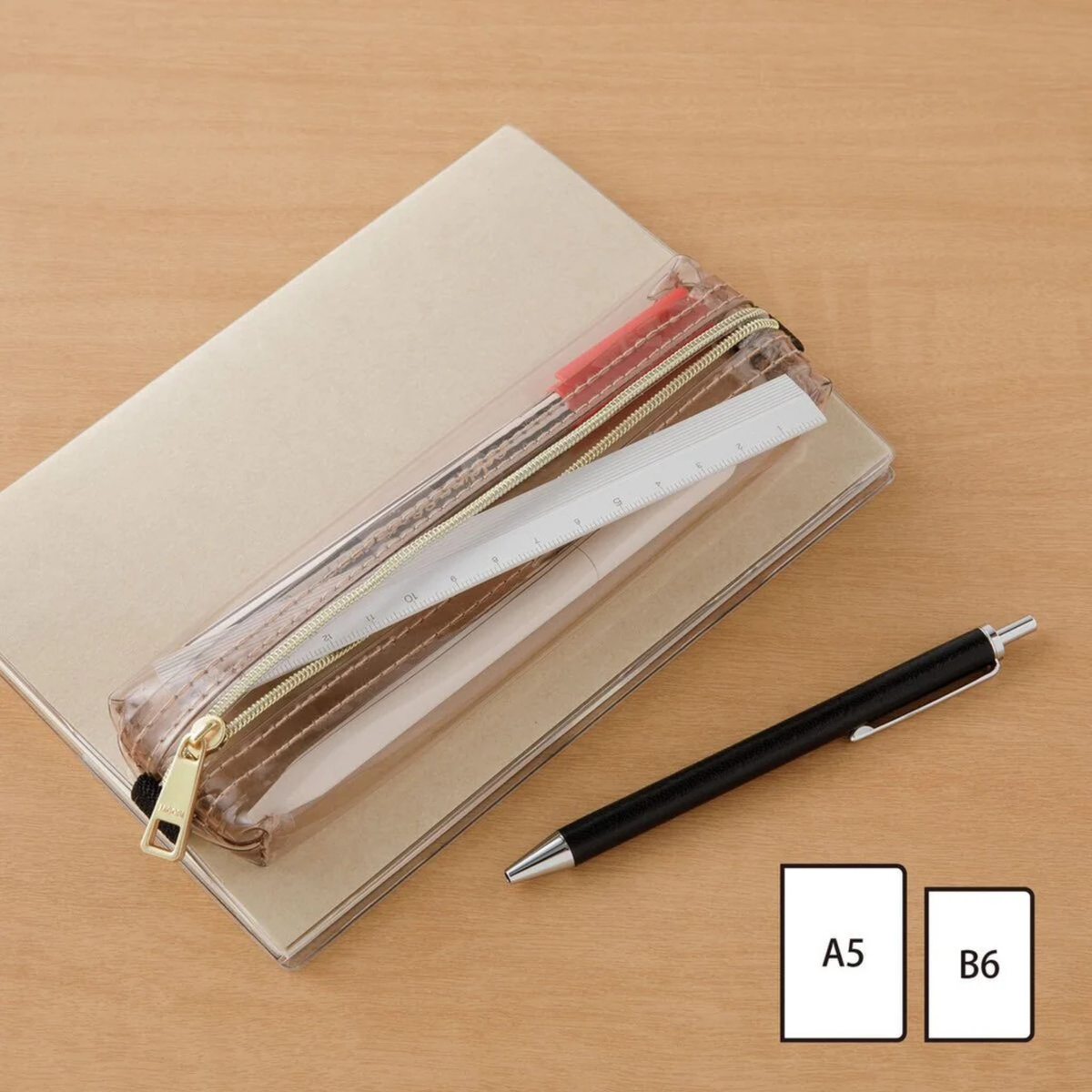 Astuccio Book Band & Pen Case Clear Type