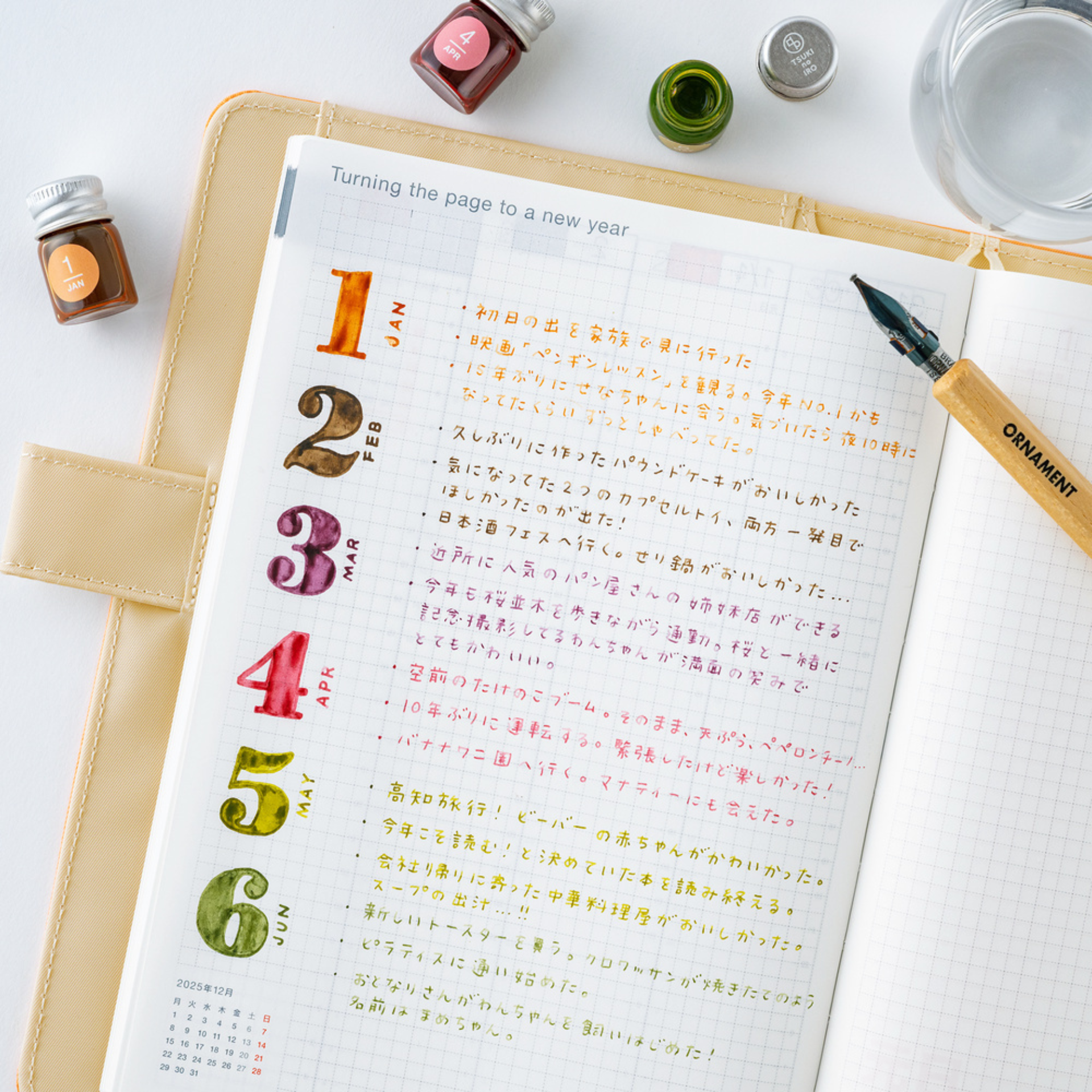 Hobonichi Accessories: Kakimori Mini Ink Bottle Set