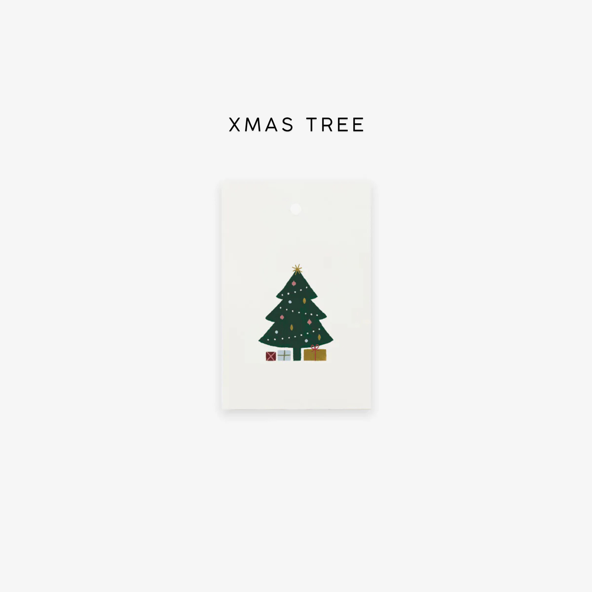 Etichetta Regalo di Natale - Albero di Natale