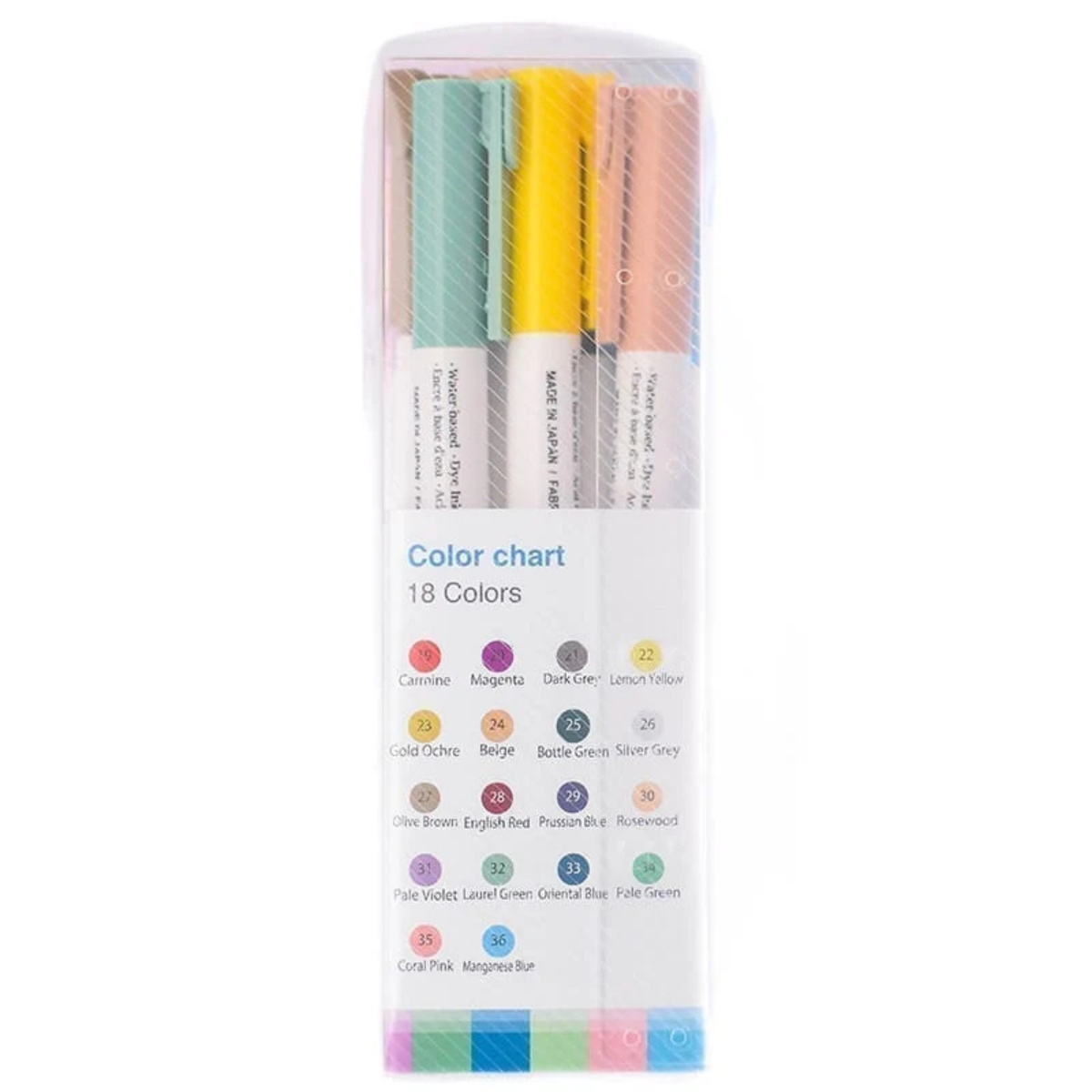 Artist Brush #1100 Marvy Huchida - set 18 colori B