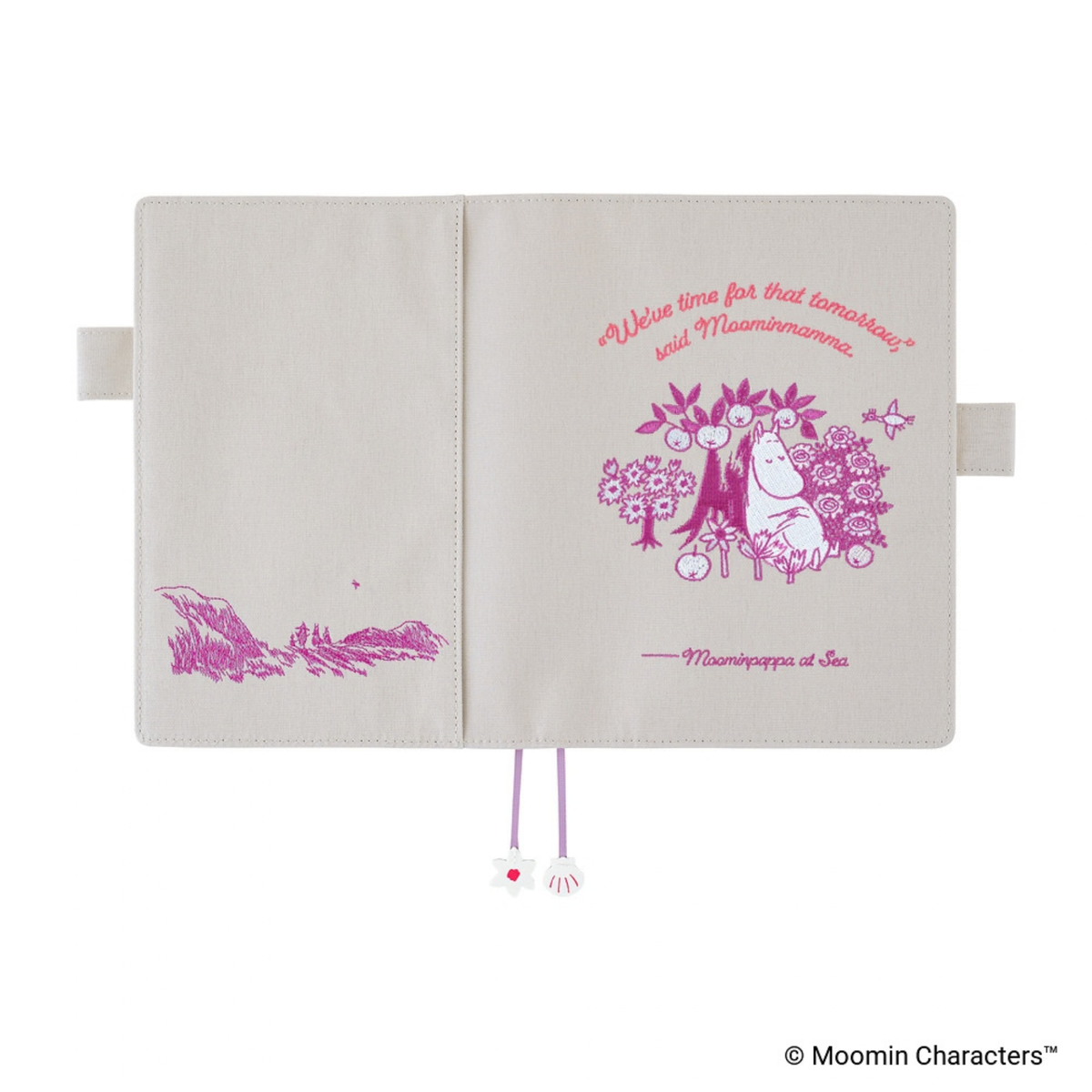 Cover Cousin A5 Moomin - My Yard (Pink Gray)