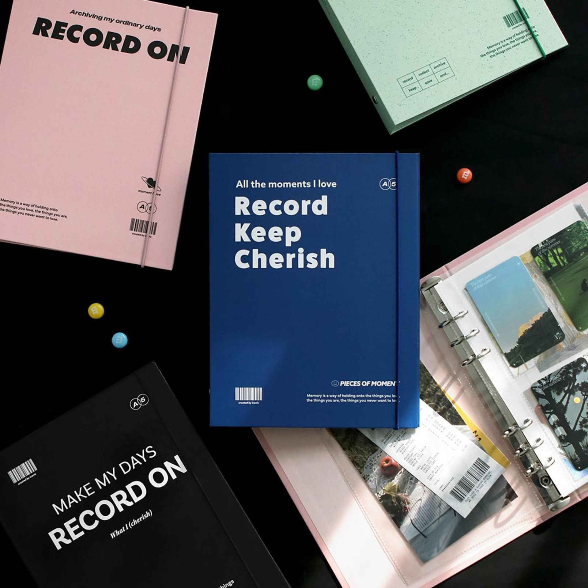 Record On 6 Ring Binder A5