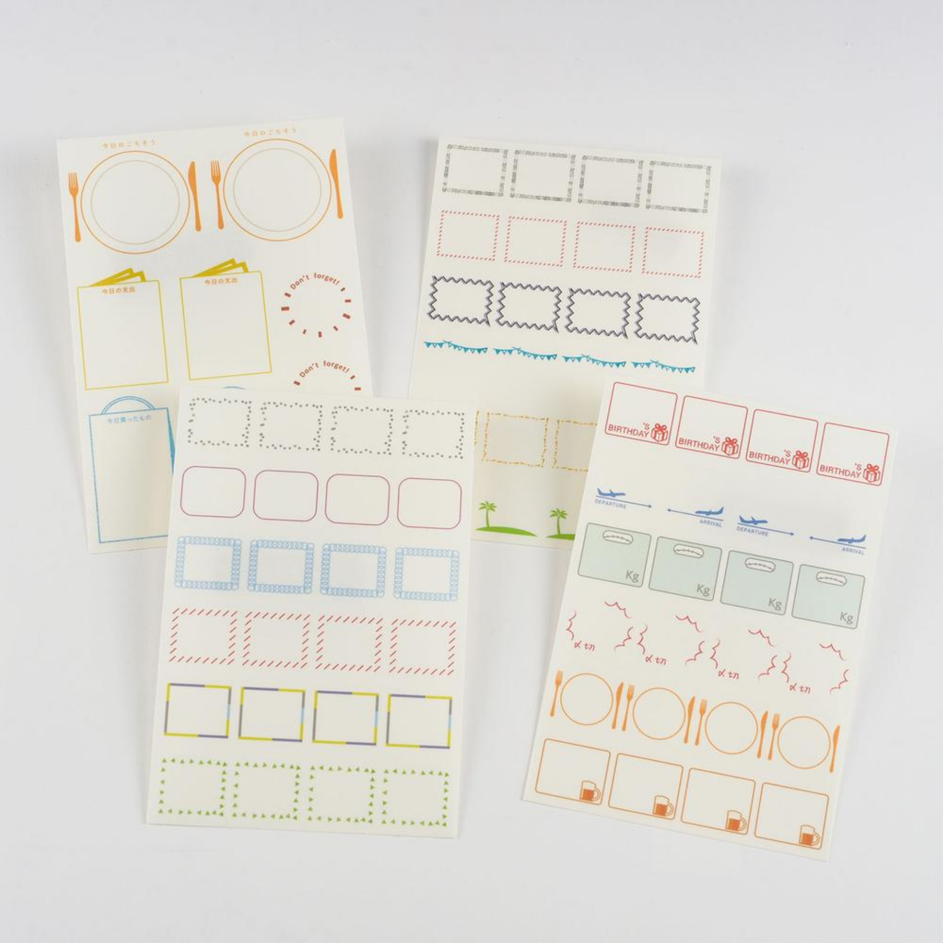 Hobonichi Accessories - Frame Stickers
