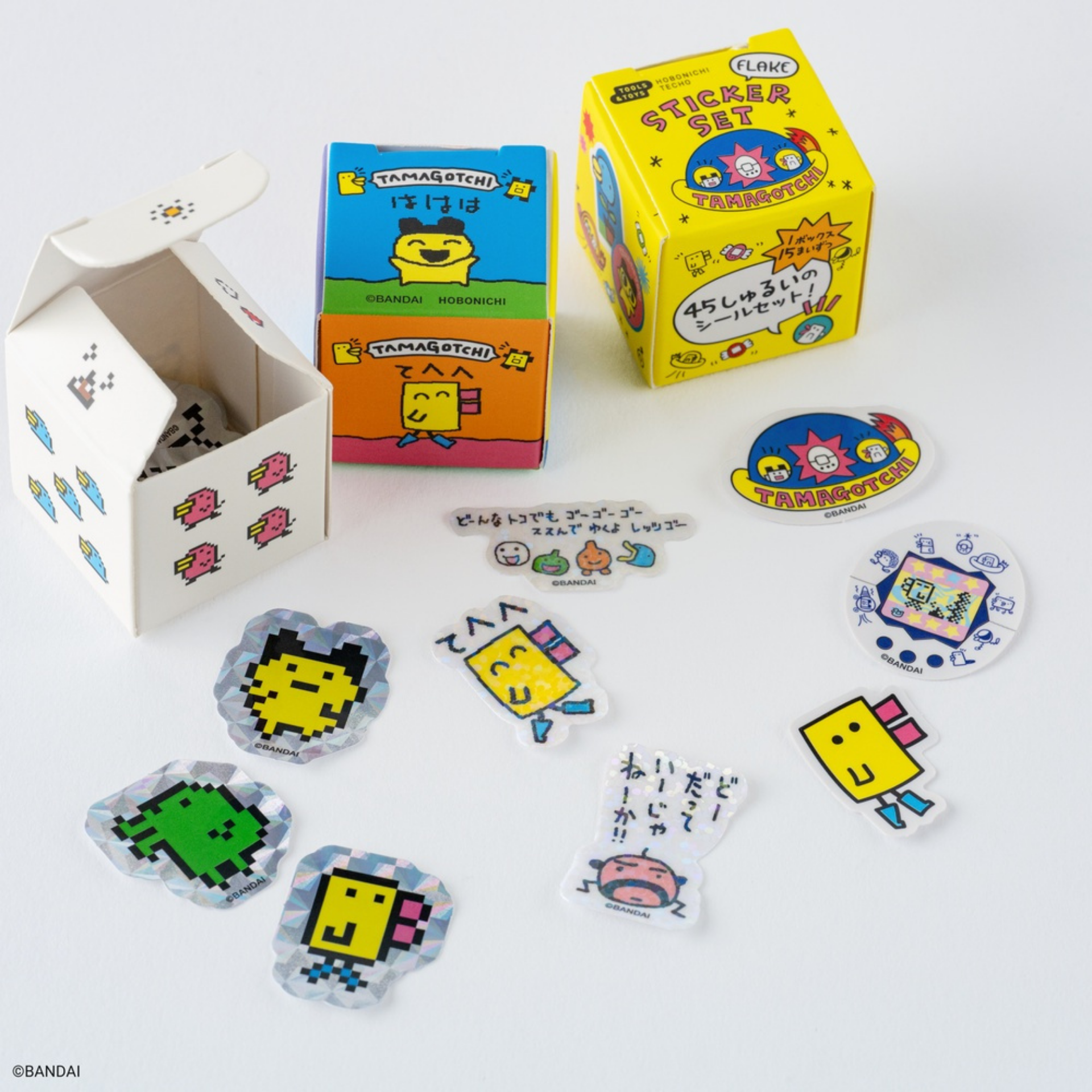 Hobonichi Accessories: Tamagotchi: Flake Stickers (Set of 3 Boxes)