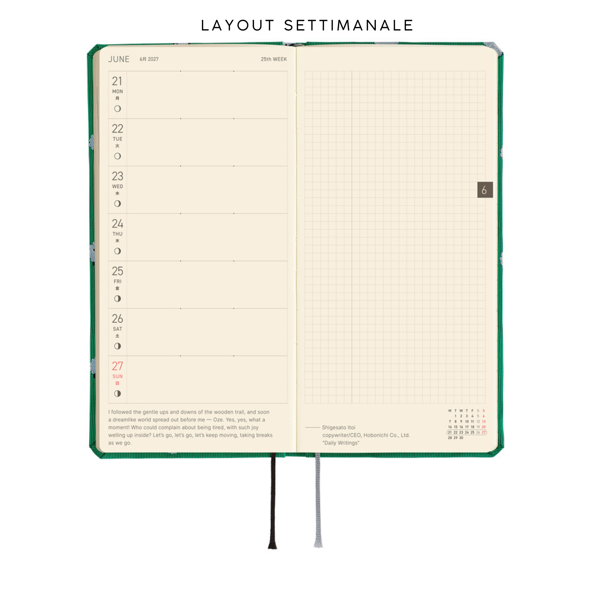 Hobonichi Weeks 2027 - Bow & Tie: Sheep Sheep Sheep