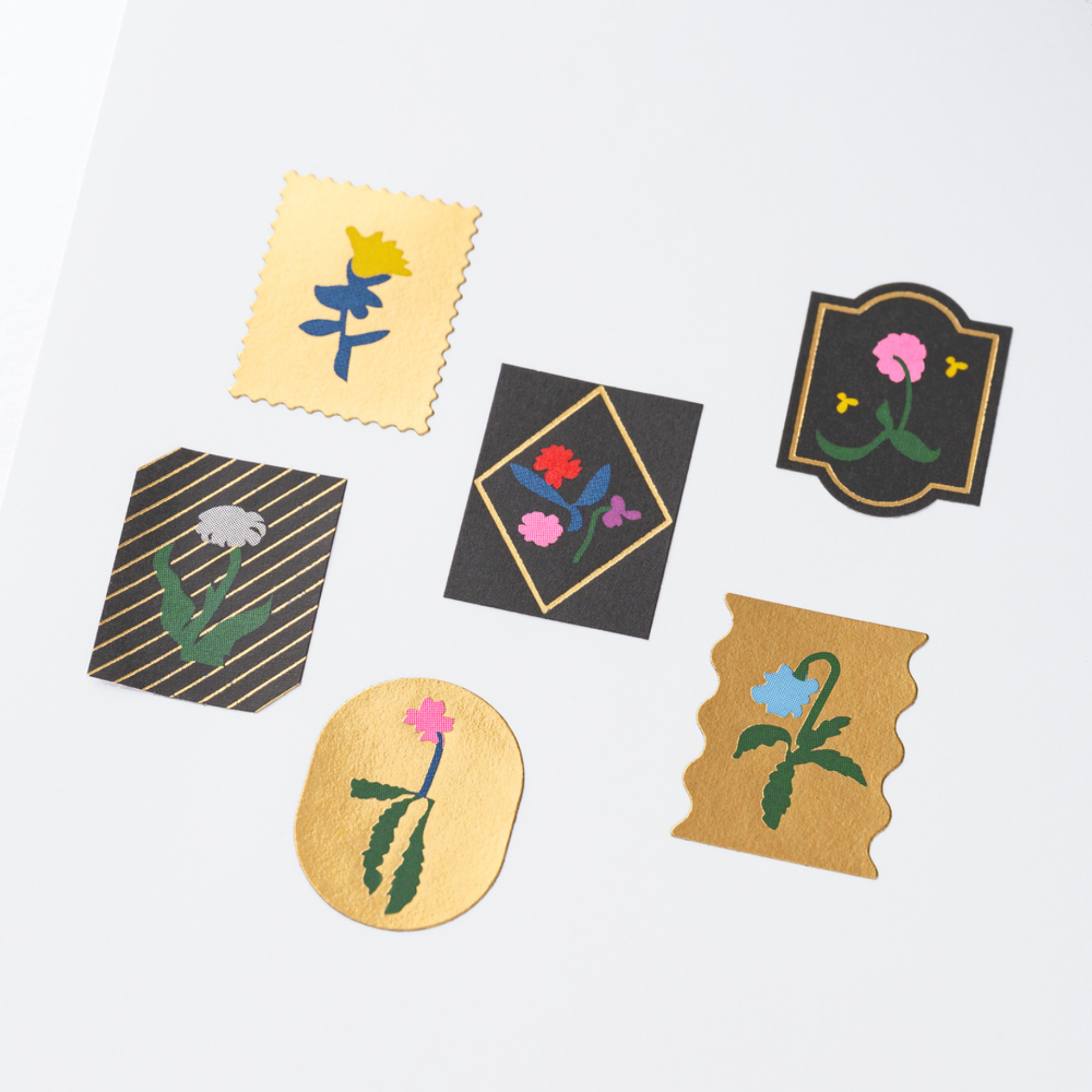 Hobonichi Accessories - Foil-Stamped Stickers (Petit Bloom)