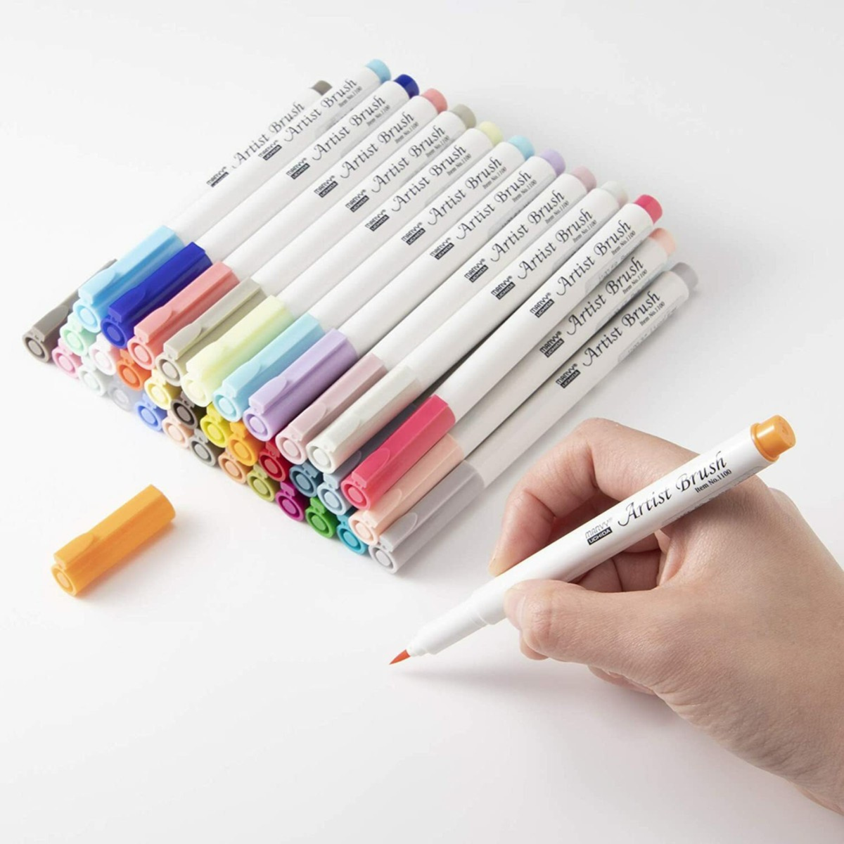 Artist Brush #1100 Marvy Huchida - set 18 colori C