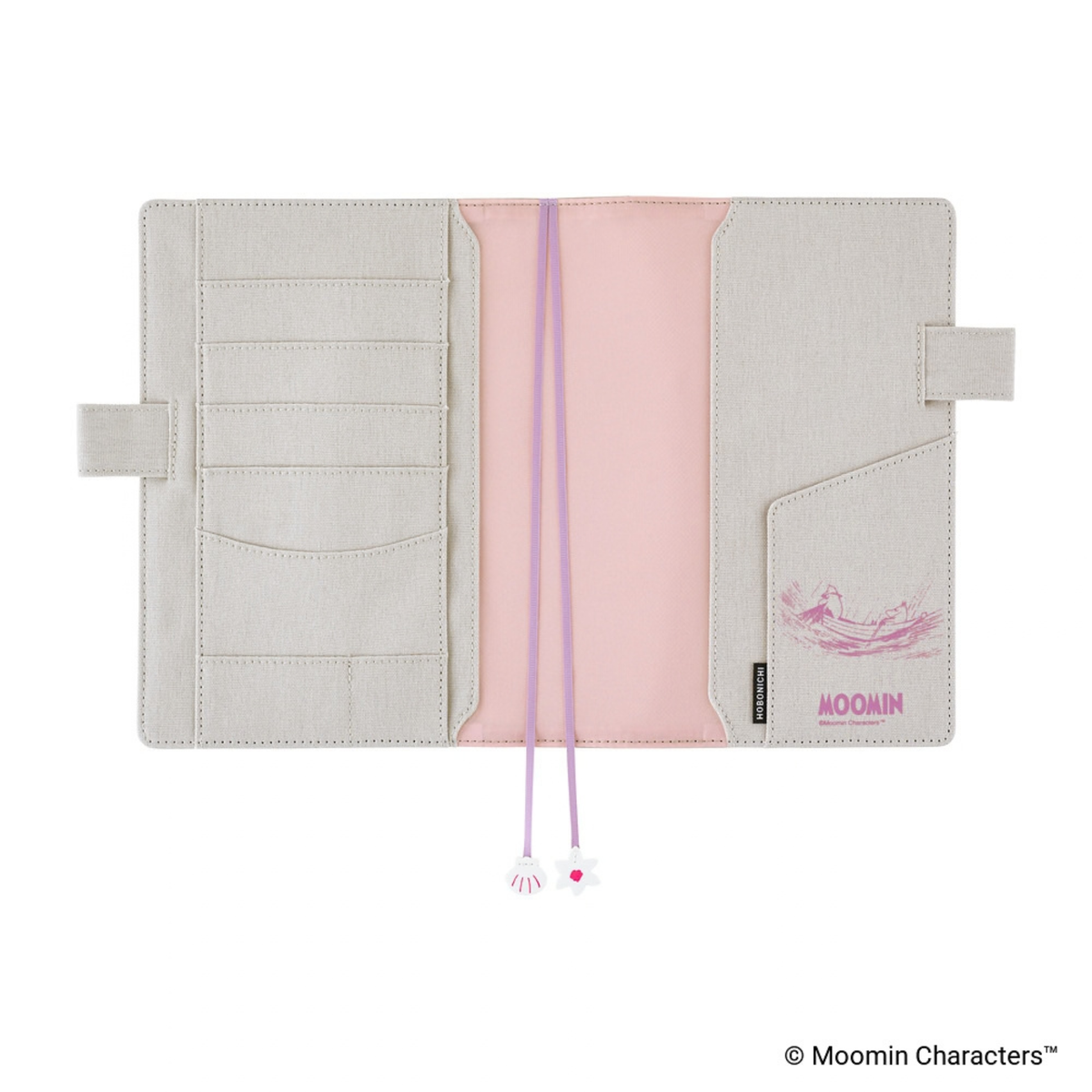 Cover Cousin A5 Moomin - My Yard (Pink Gray)