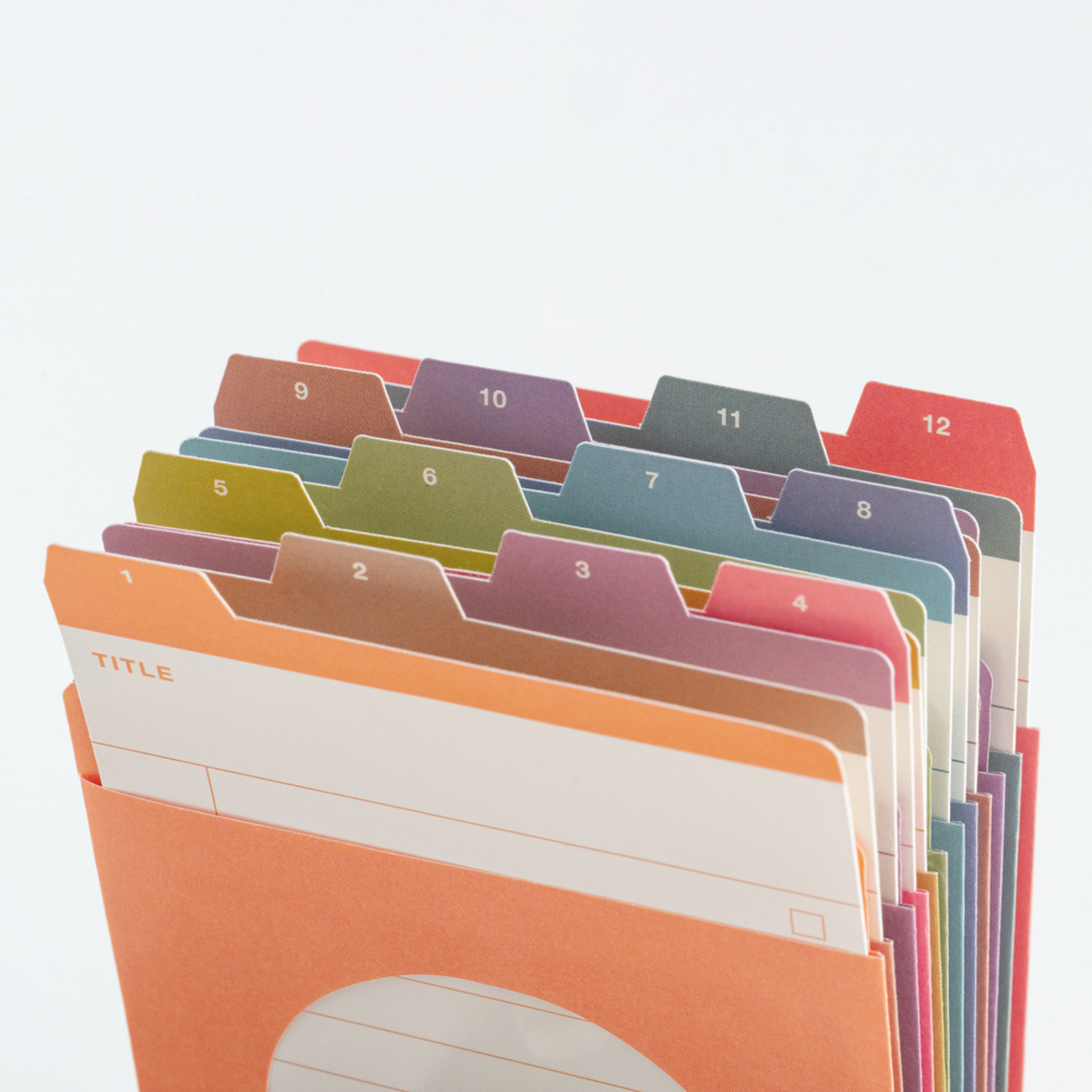 Hobonichi Accessories: TSUKI no IRO: 12 Month Index Pockets