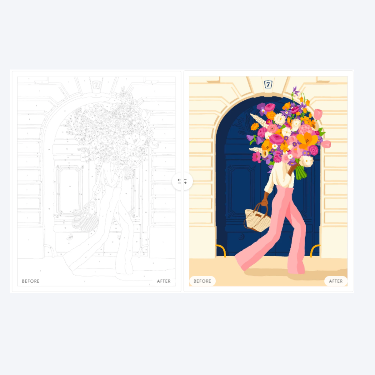 Paint by Numbers - Parisian Door