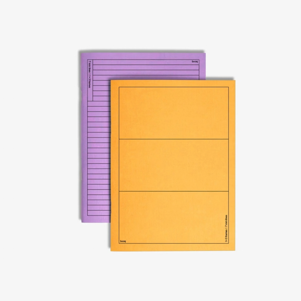 Notebook Booq double side - purple&yellow