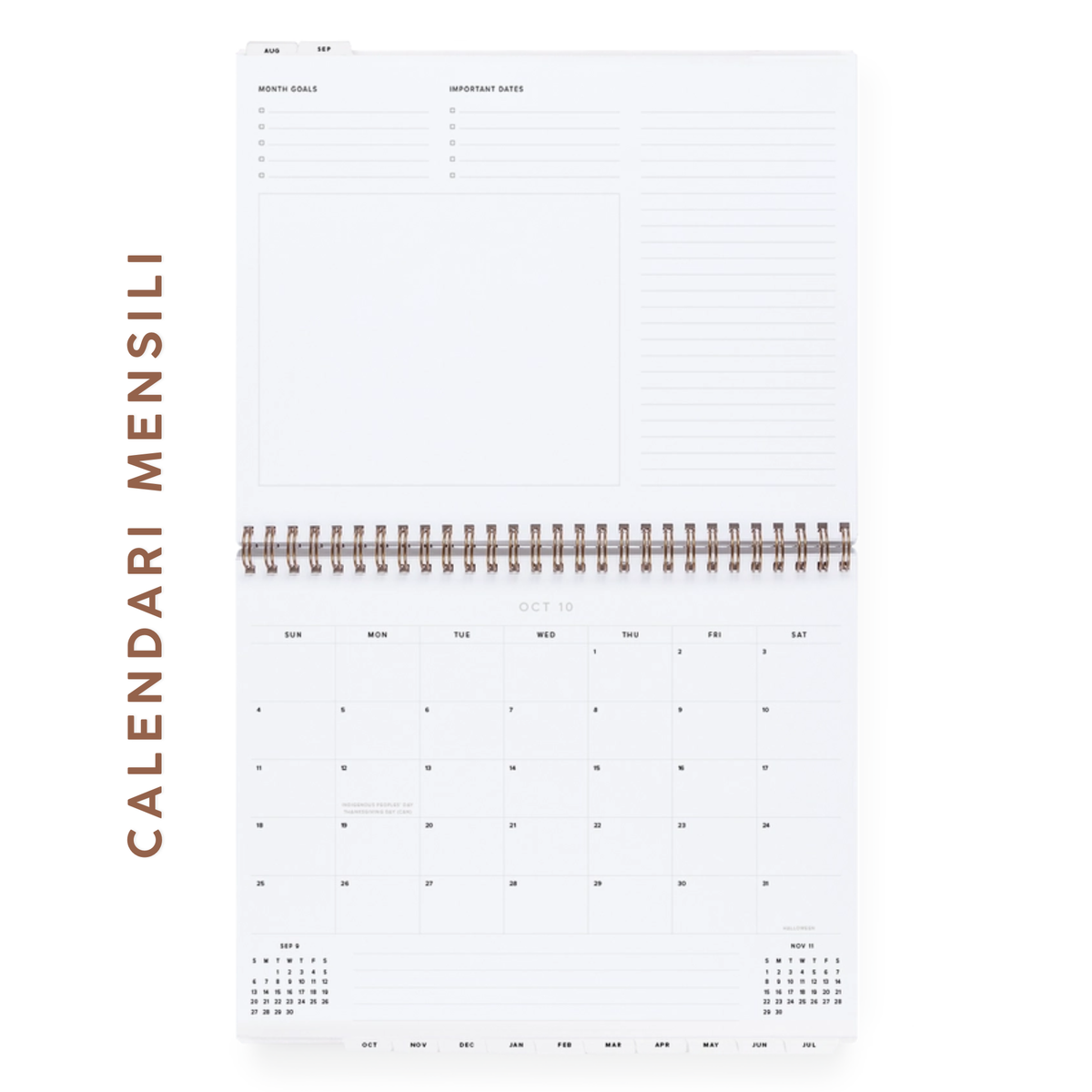 Agenda Weekly Task Planner Horizontal 2027 - Lavender