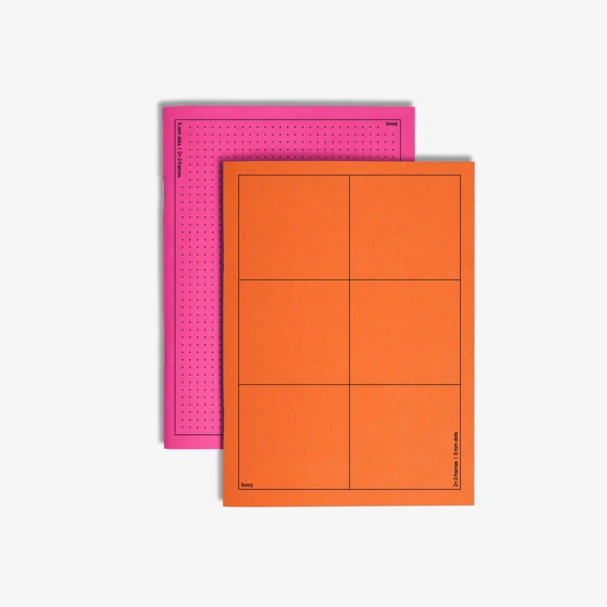 Notebook Booq double side - pink&orange