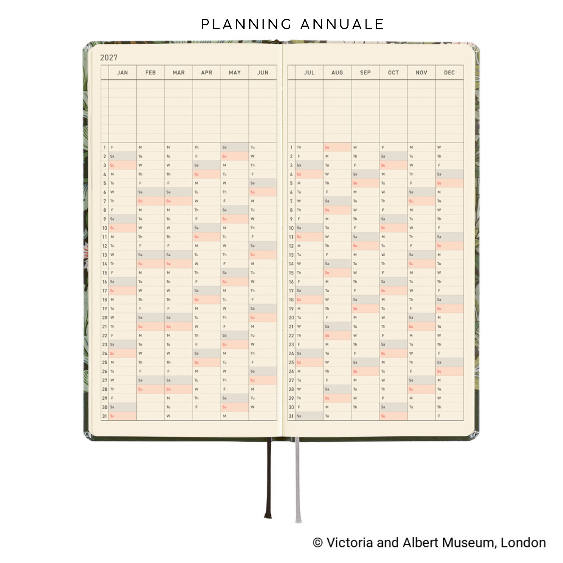 Hobonichi Weeks 2027 - V&A Leicester