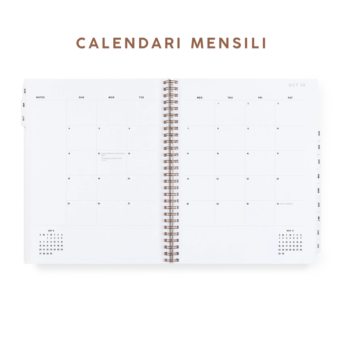 Agenda Year Task Planner 2027 - Espresso