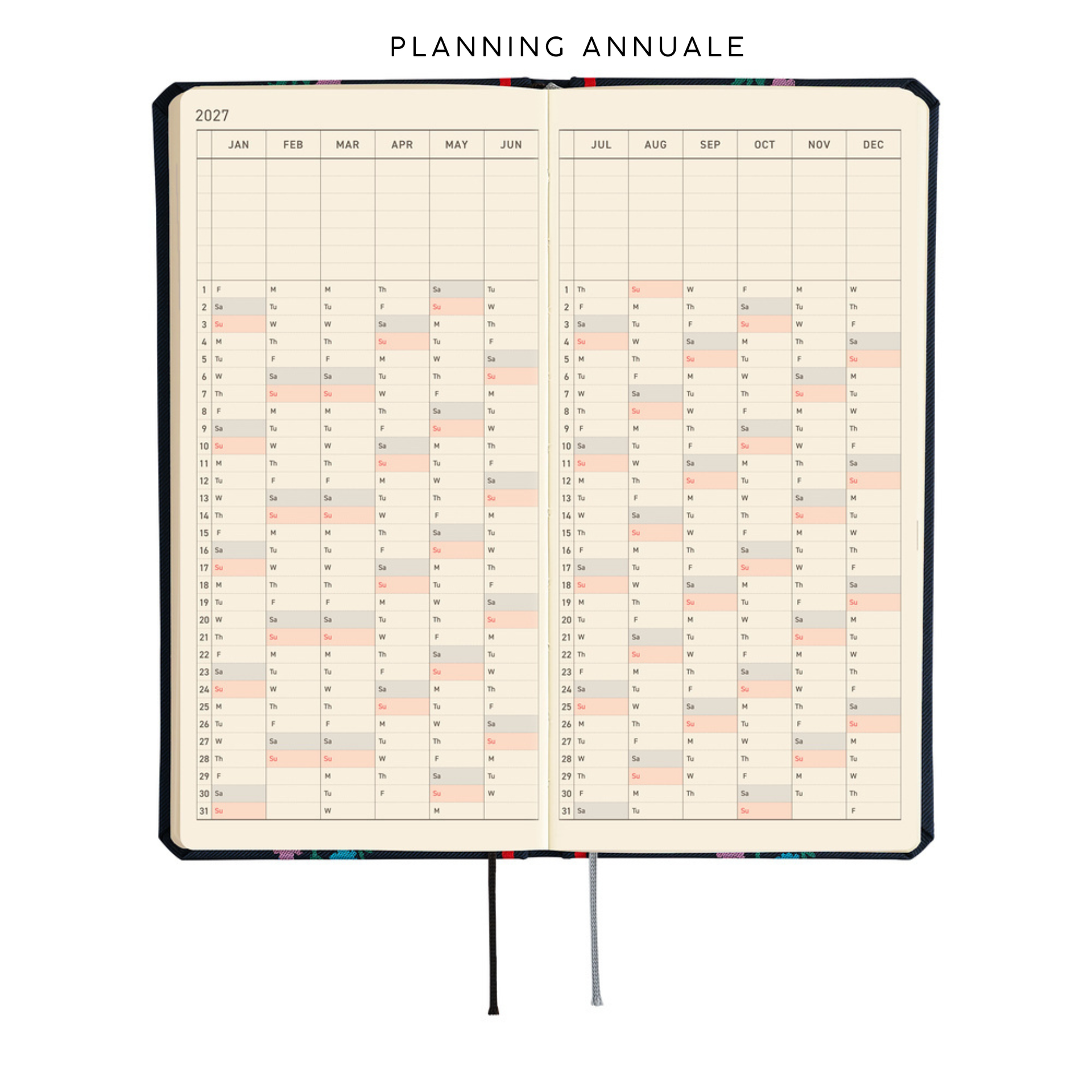Hobonichi Weeks 2027 - Yoshie Watanabe Petit Bloom