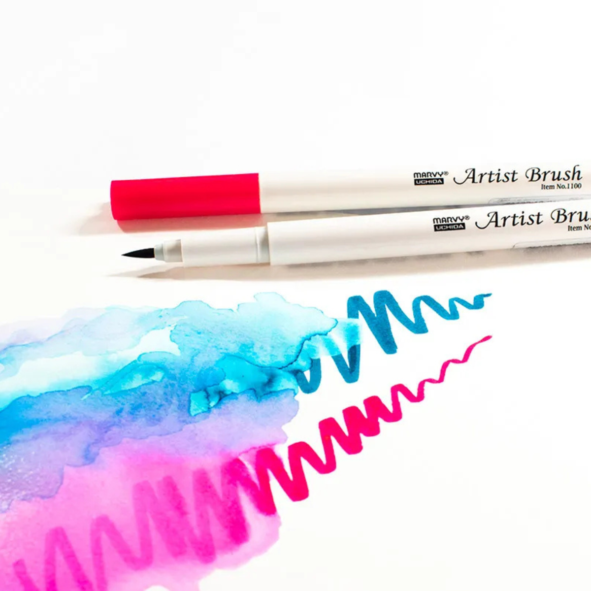 Artist Brush #1100 Marvy Huchida - set 18 colori A