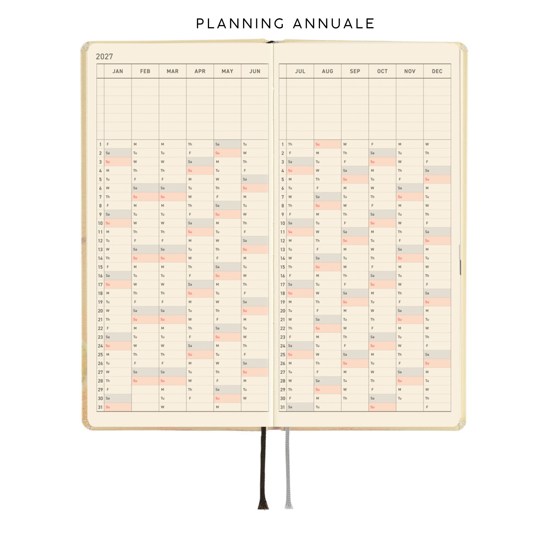 Hobonichi Weeks 2027 - Akiko Miyakoshi Once, in Spring