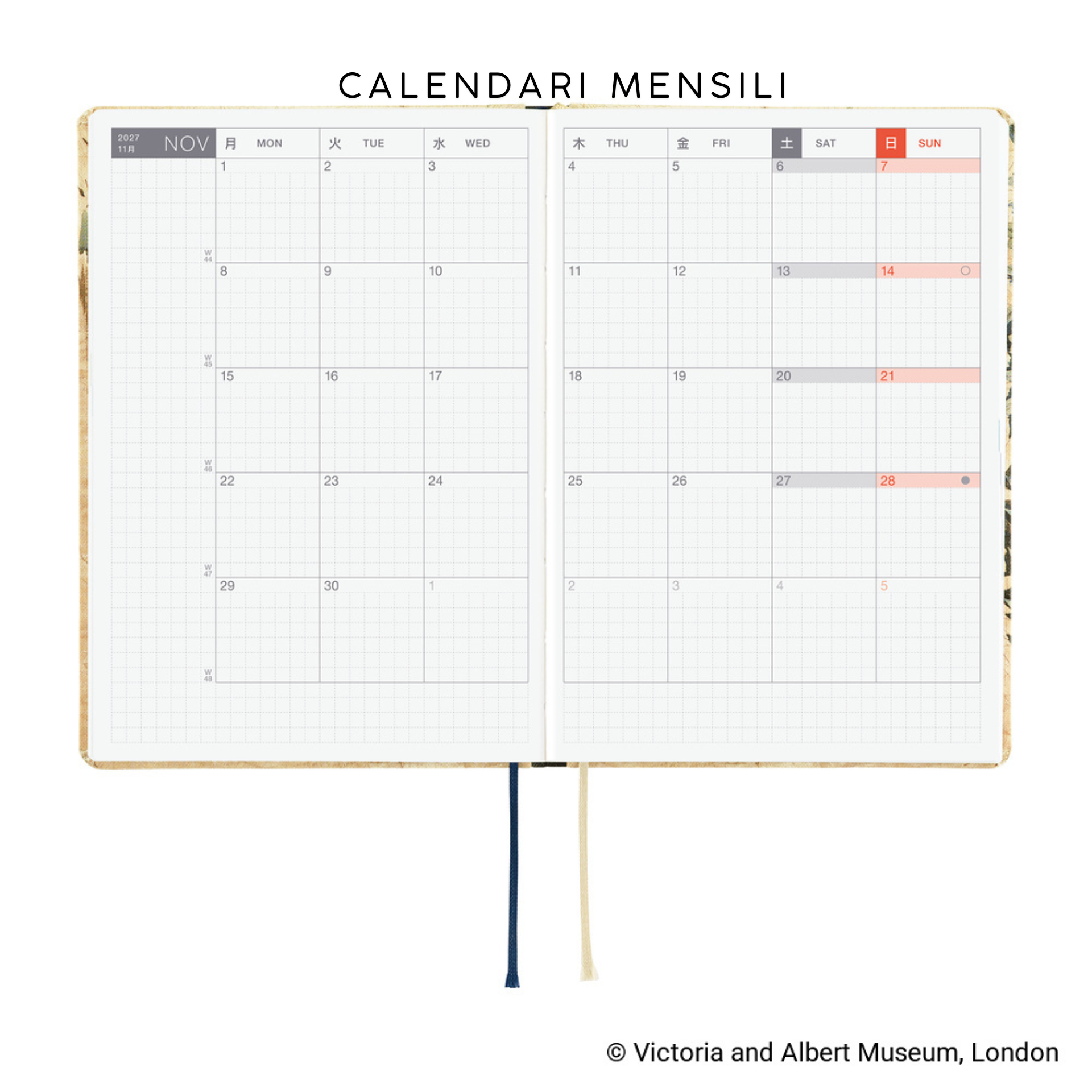 Hobonichi HON 2027  - V&A Vine