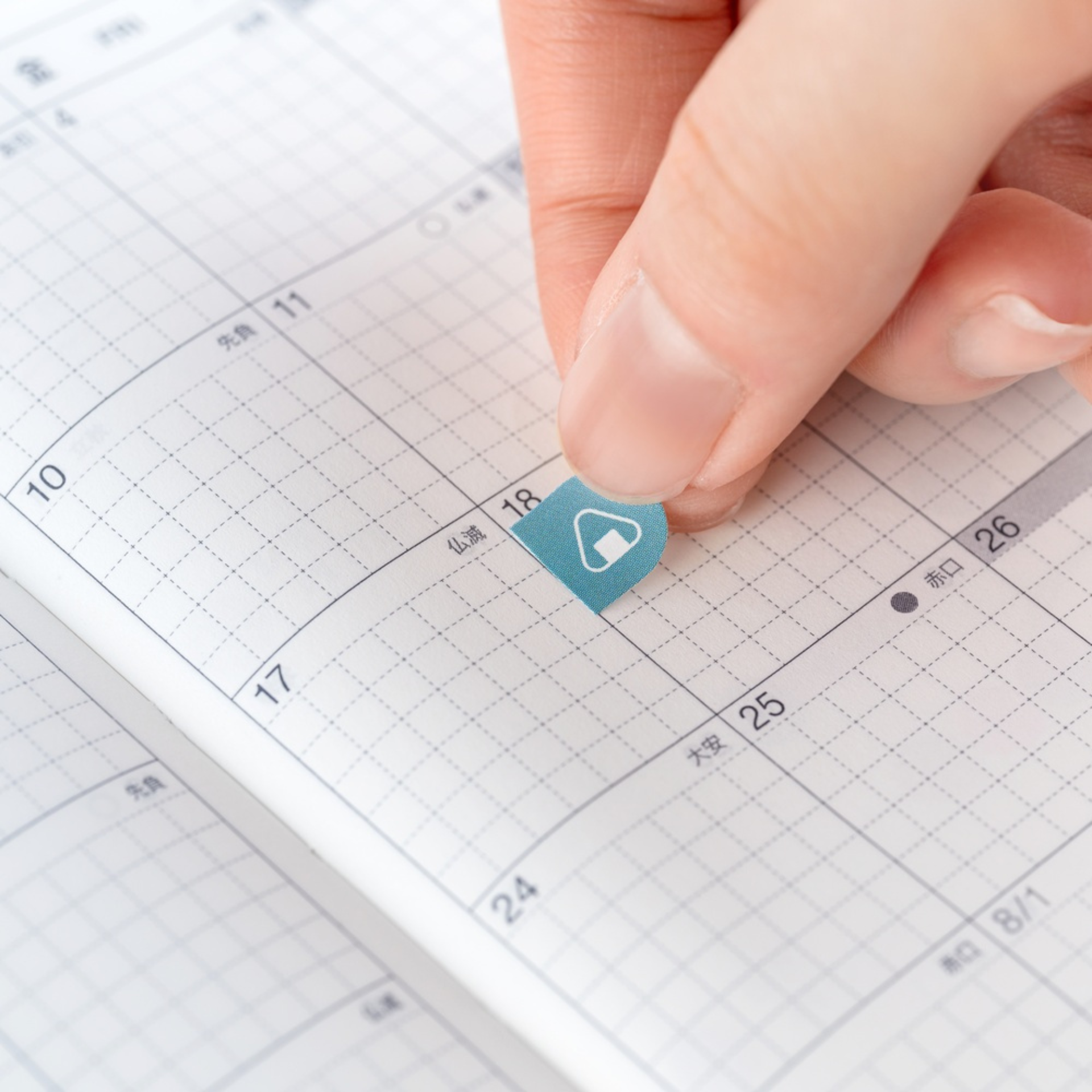 Hobonichi Accessories: TSUKI no IRO: Sticker Set Schedule