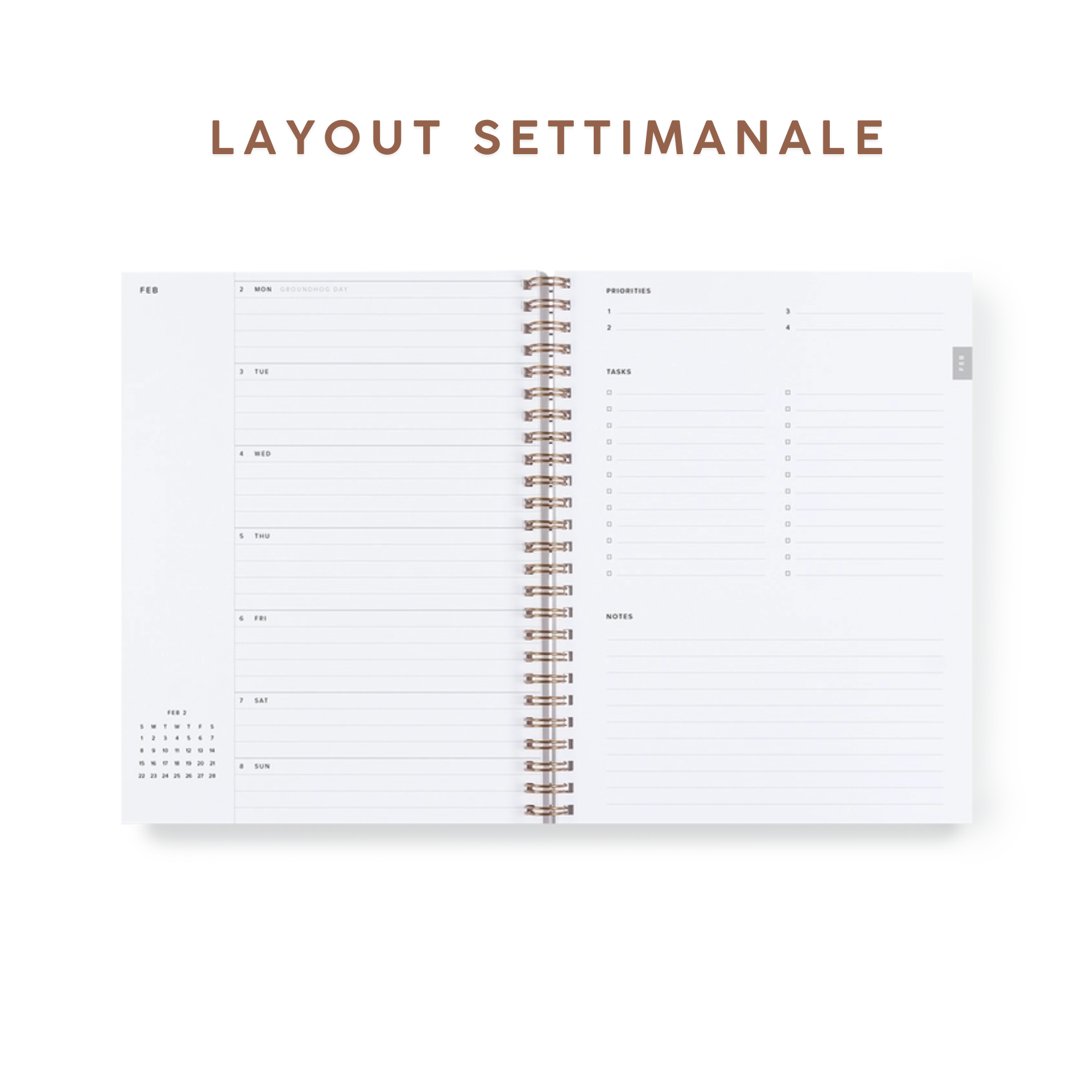 Agenda Year Task Planner 2027 - Compact Green
