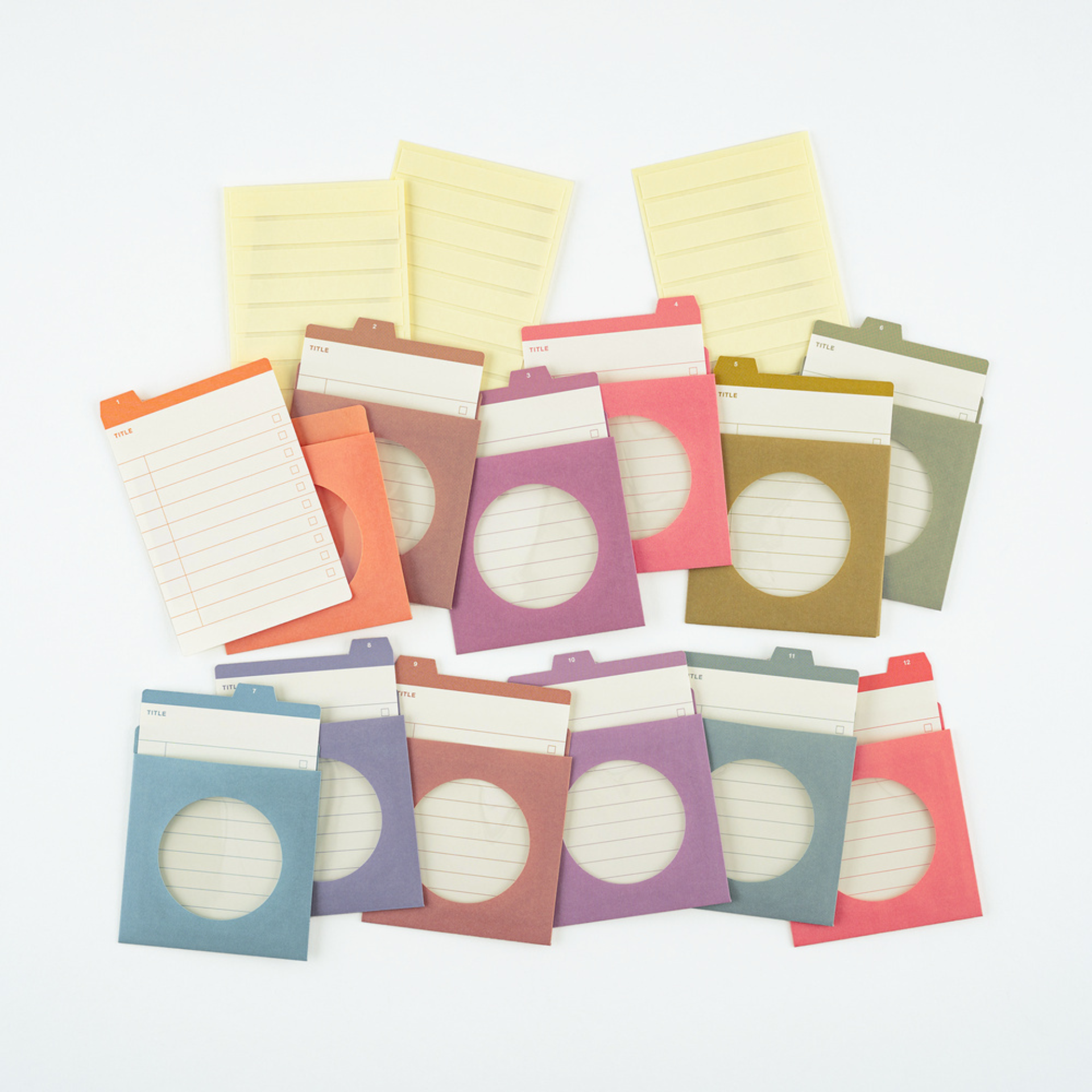 Hobonichi Accessories: TSUKI no IRO: 12 Month Index Pockets