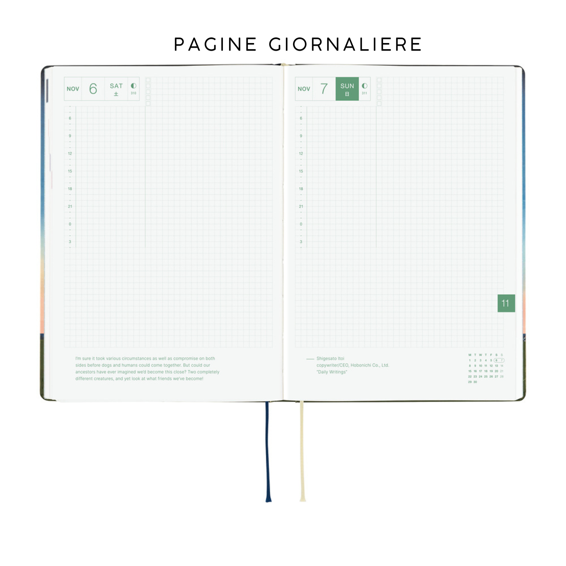 Hobonichi HON A5 2027  - Hiroko Kubota String Telephone Until the Moon is Full