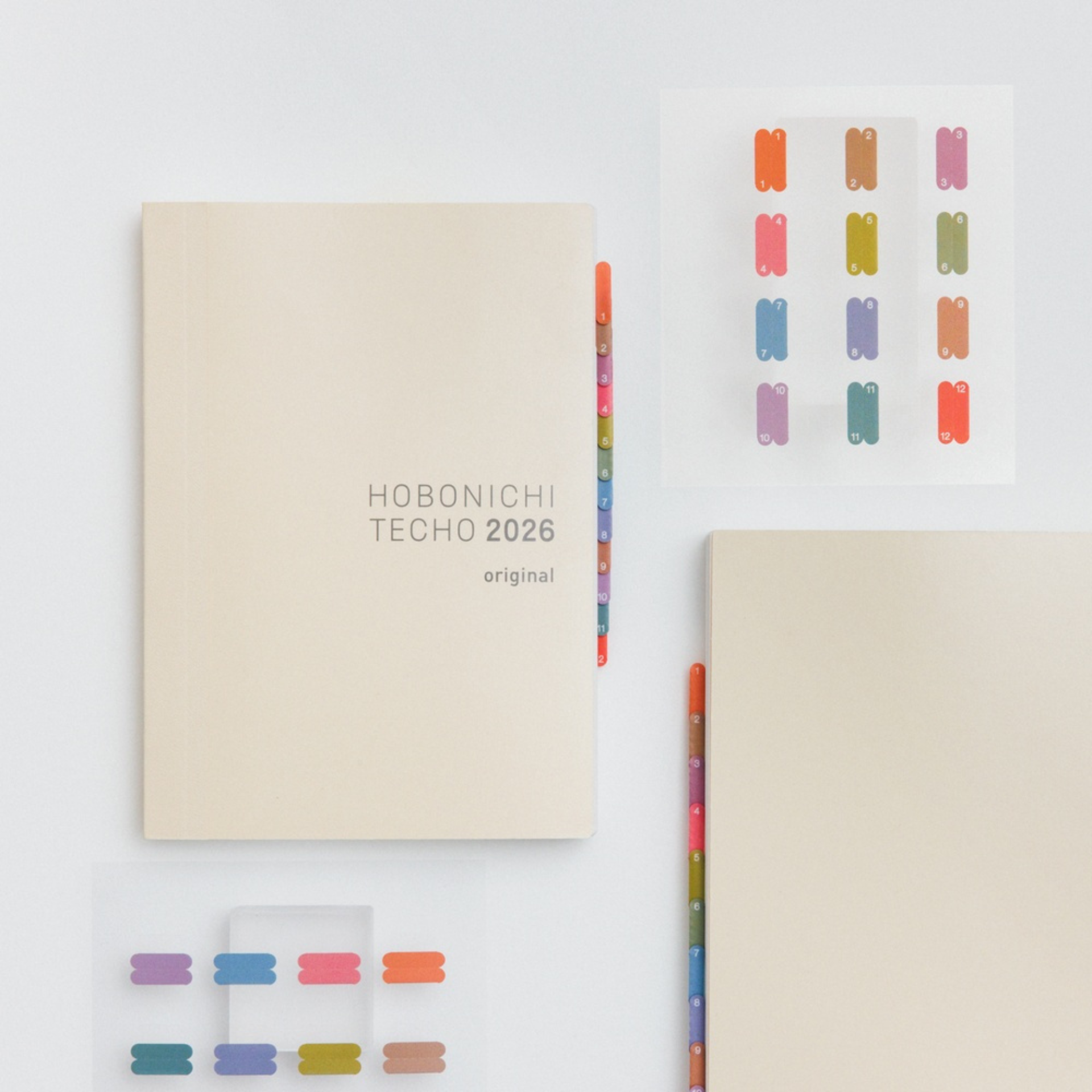 Hobonichi Accessories: TSUKI no IRO: Index Stickers