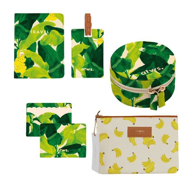 SayPaper Accessori Bananas Leaves Travel Combo