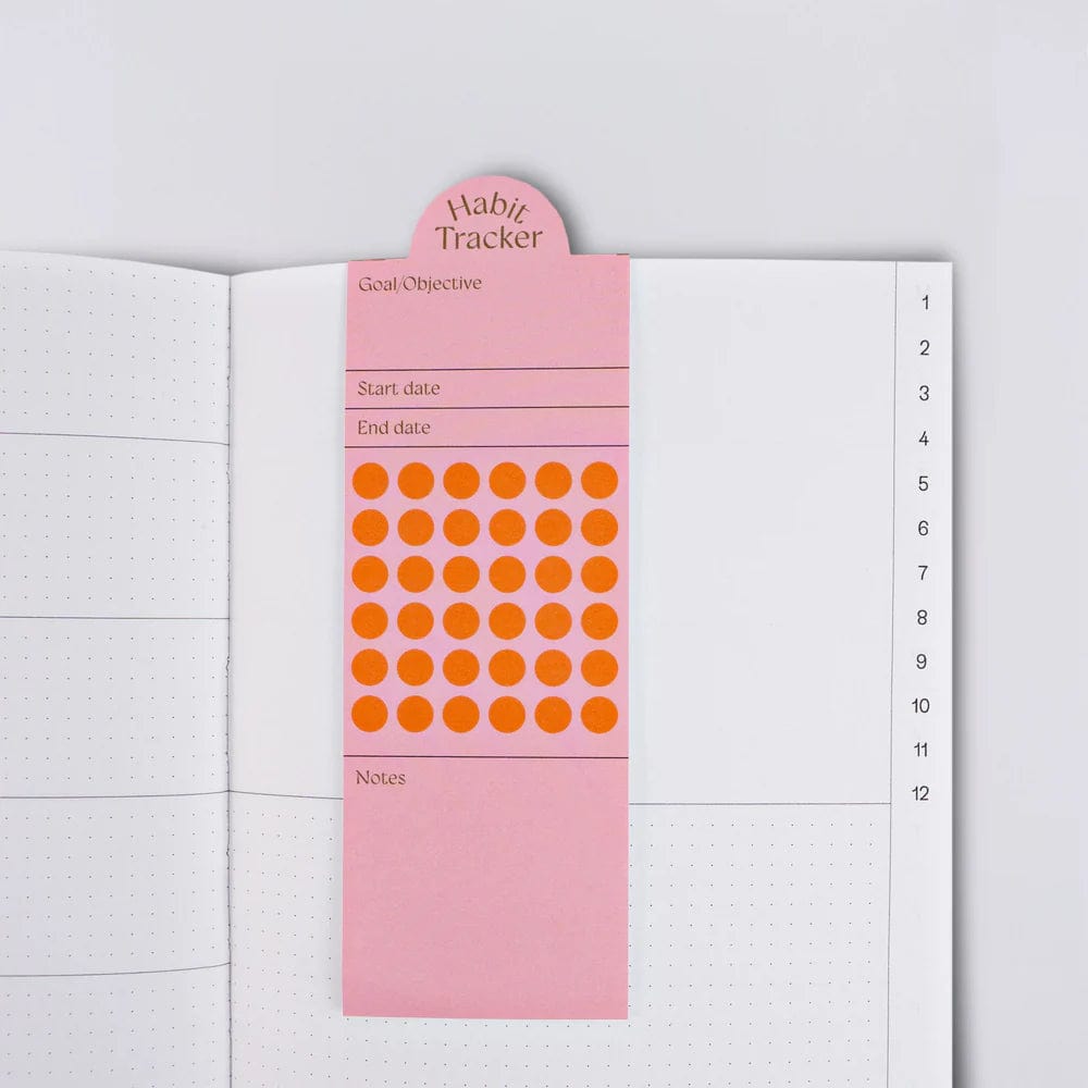 The Completist Accessori Bookmark Set habit Tracker