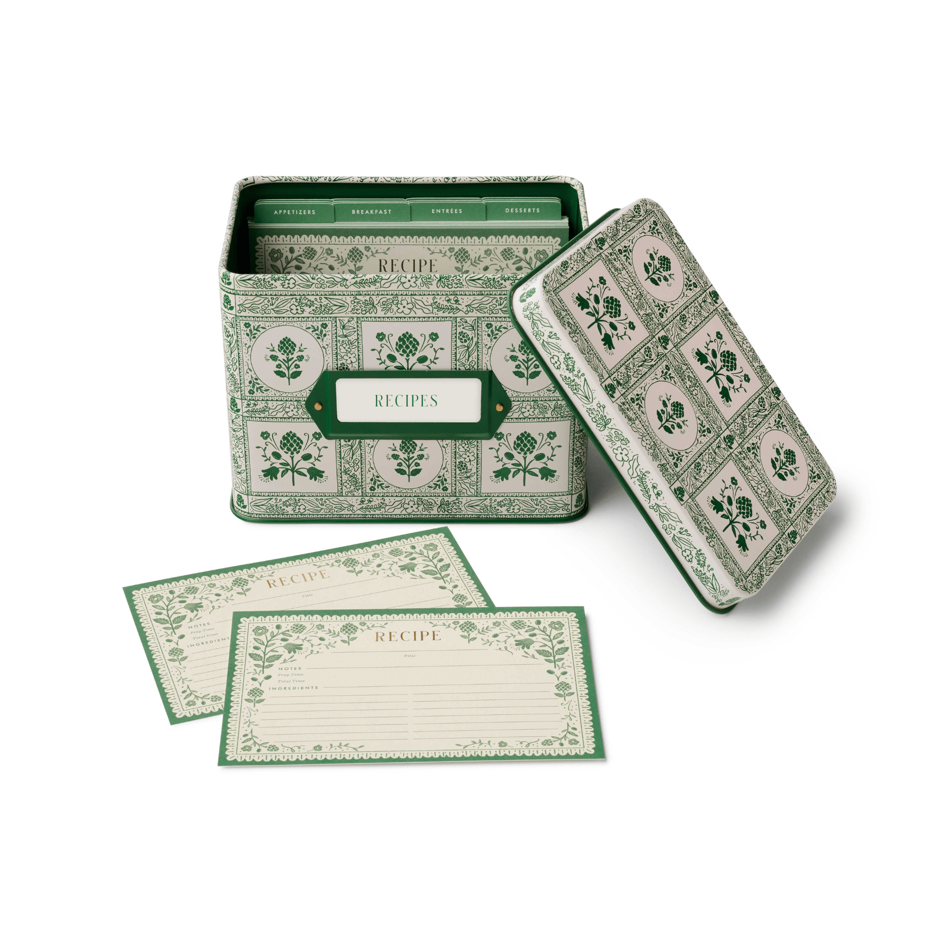 Rifle Paper Accessori Box delle Ricette Artichoke