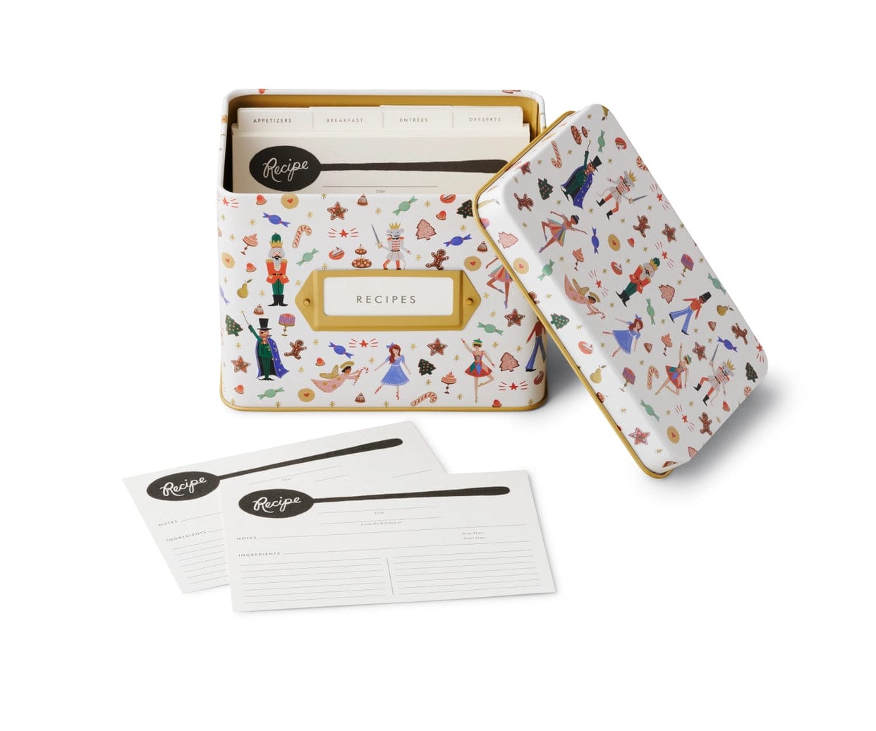 Rifle Paper Accessori Box delle ricette Christmas - Lo Schiaccianoci