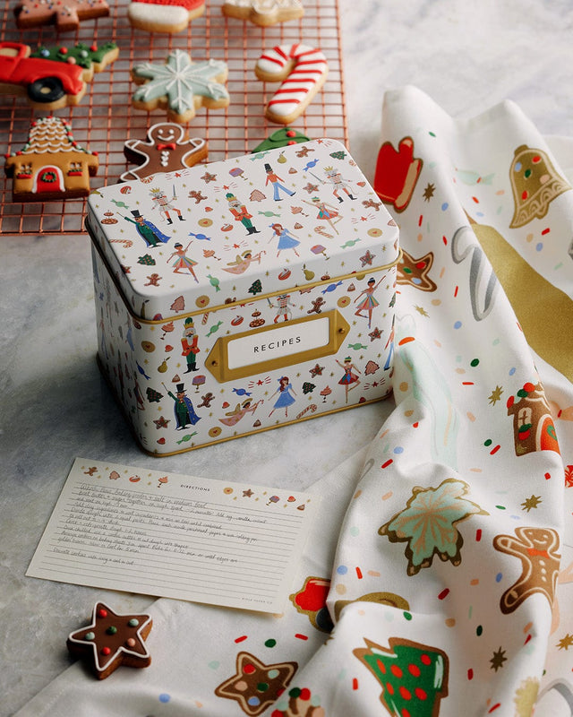 Rifle Paper Accessori Box delle ricette Christmas - Lo Schiaccianoci