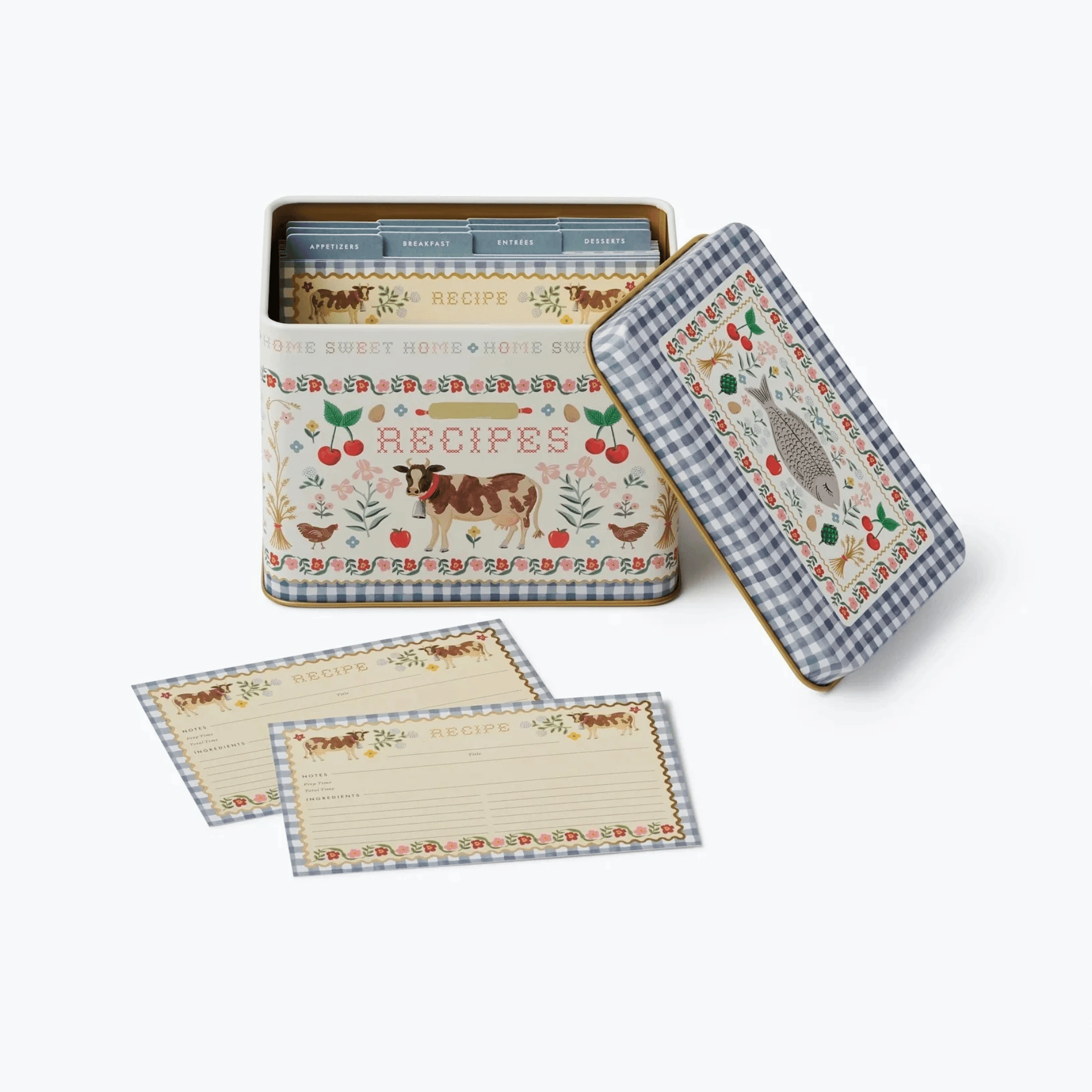 Rifle Paper Accessori Box delle Ricette Home Sweet Home