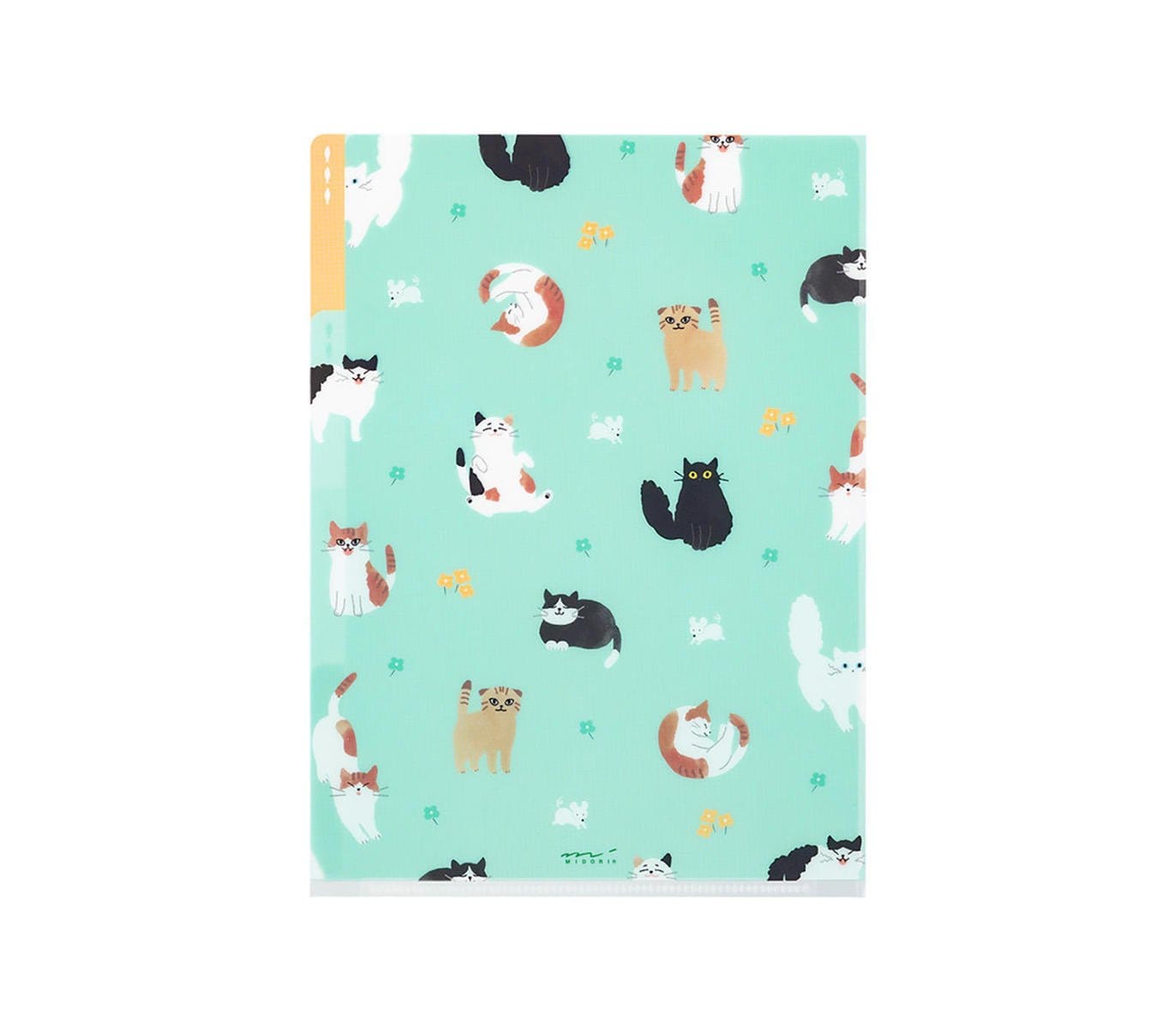 Midori Accessori Cartellina con 3 tasche Cats