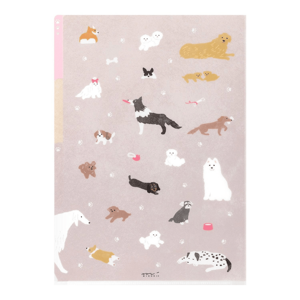 Midori Accessori Cartellina con 3 tasche Dog A