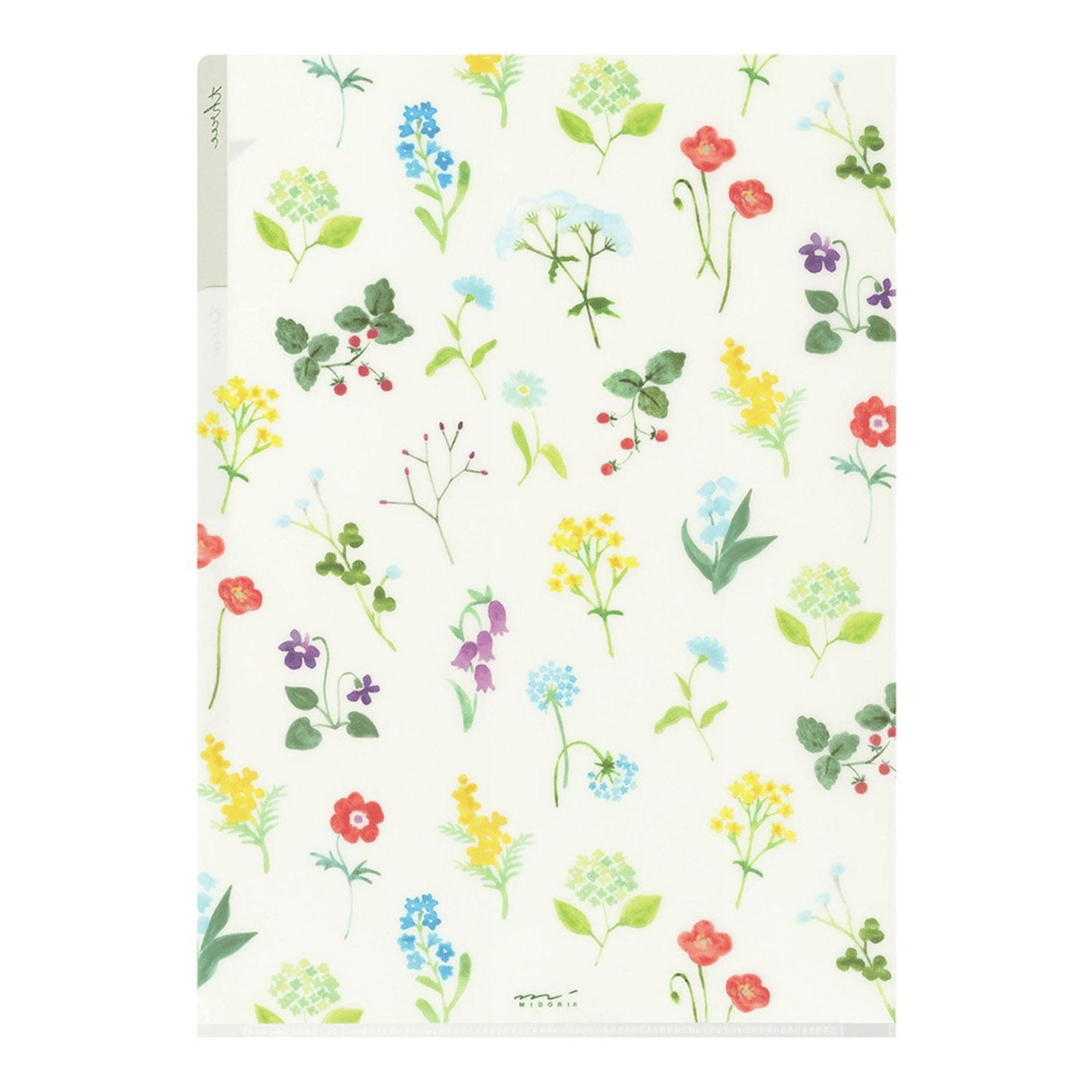 Midori Accessori Cartellina con 3 tasche Flowers
