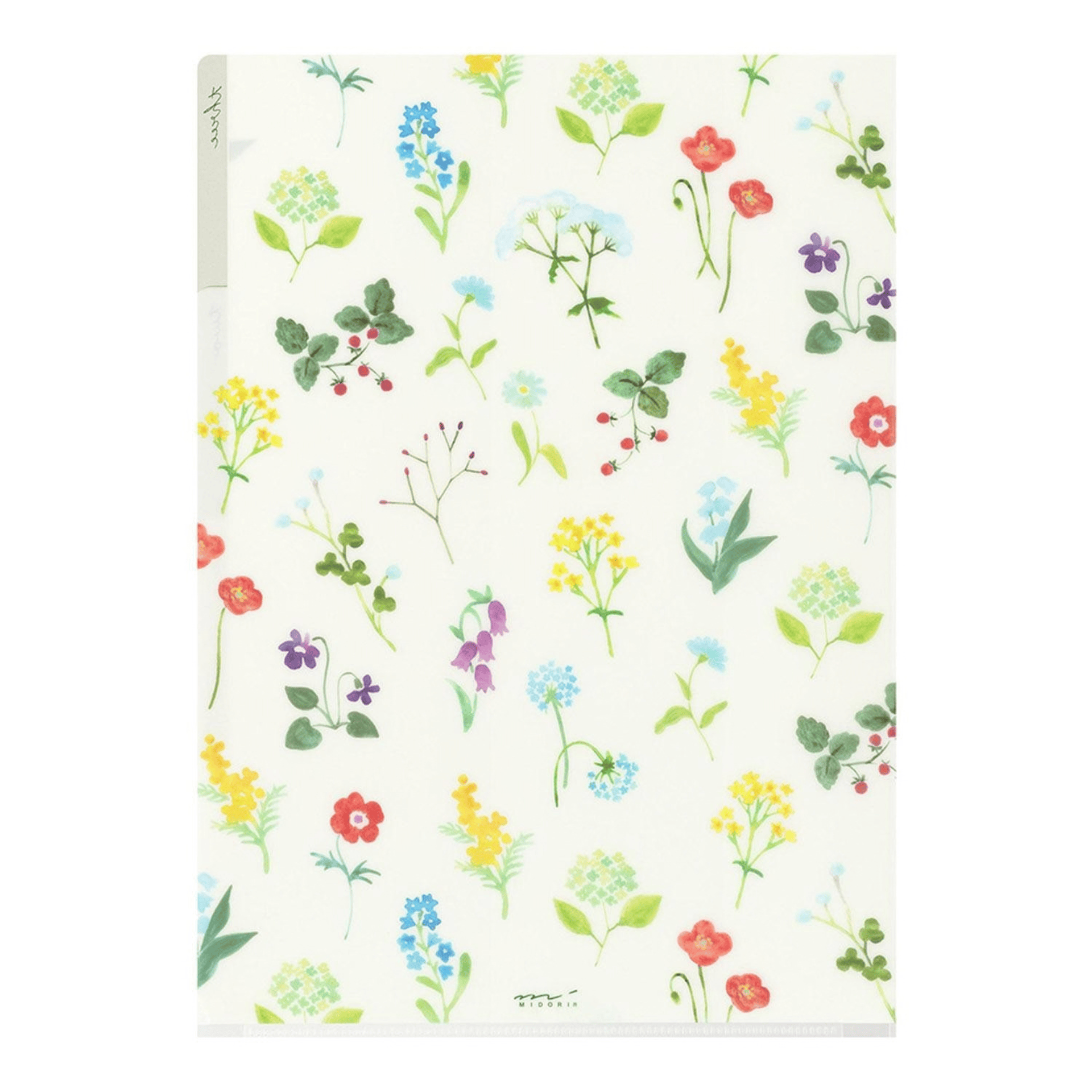 Midori Accessori Cartellina con 3 tasche Flowers