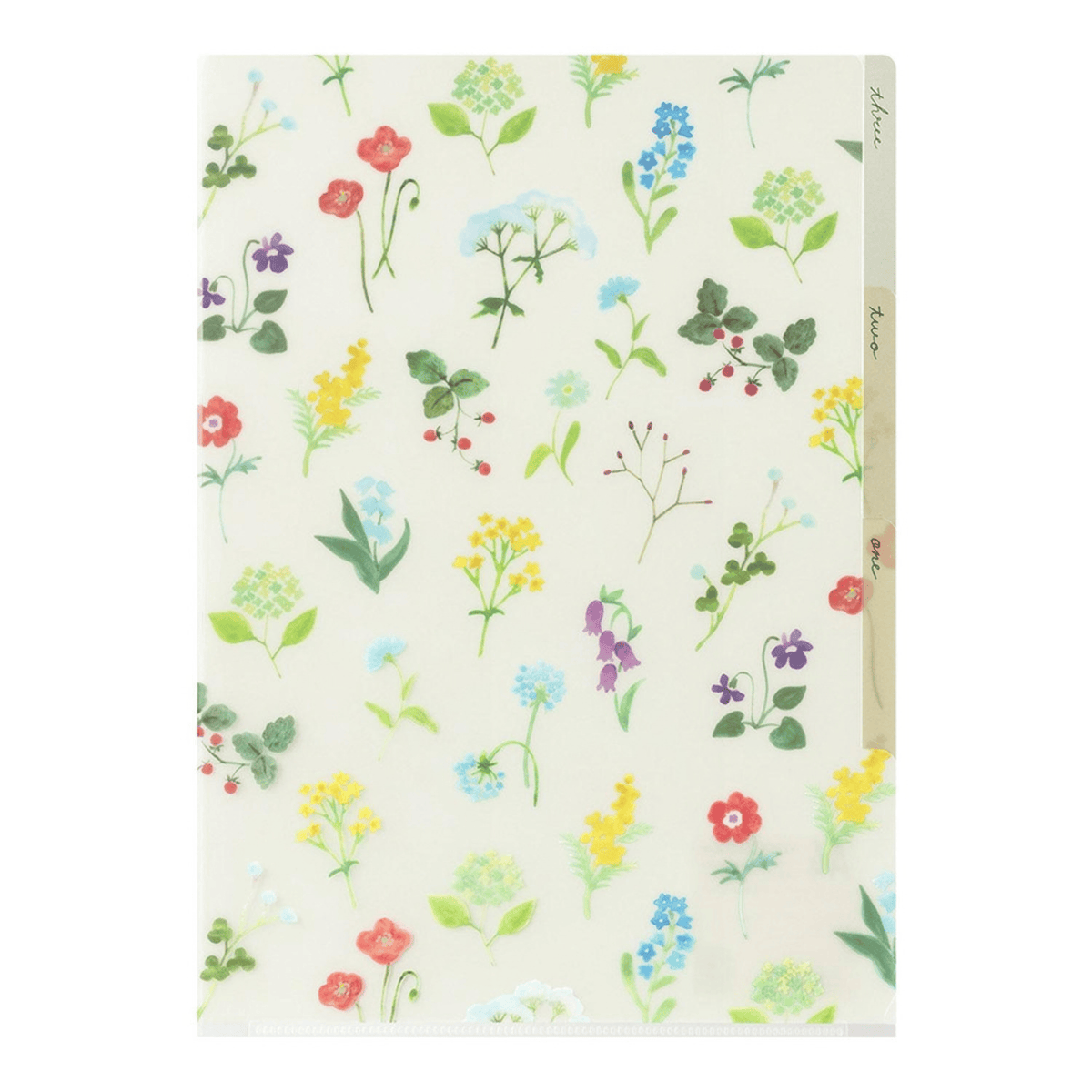 Midori Accessori Cartellina con 3 tasche Flowers