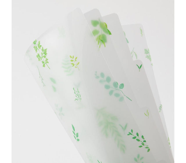 Midori Accessori Cartellina con 3 tasche Leaves