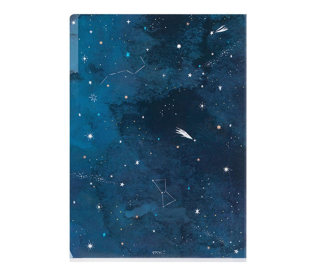 Midori Accessori Cartellina con 3 tasche Starry Sky