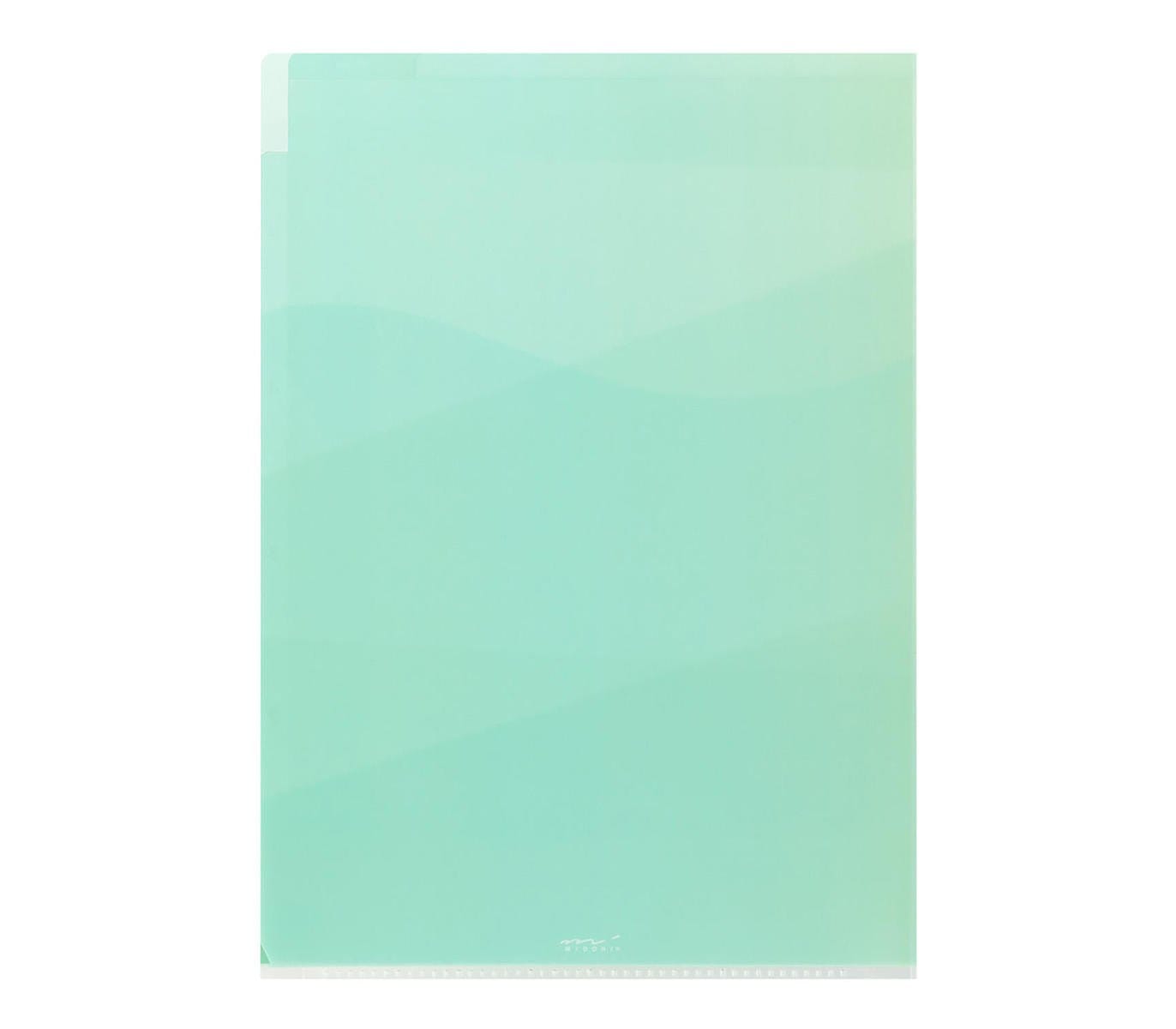 Midori Accessori Cartellina con 5 tasche Gradation Green