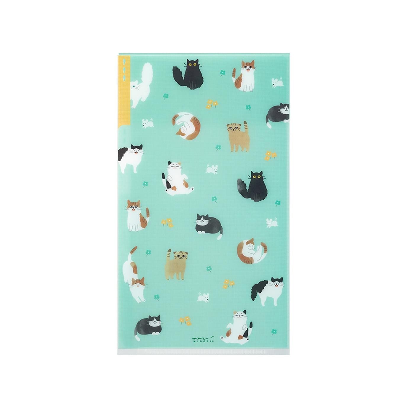 Midori Accessori Cartellina con tasche Cats A5 Slim