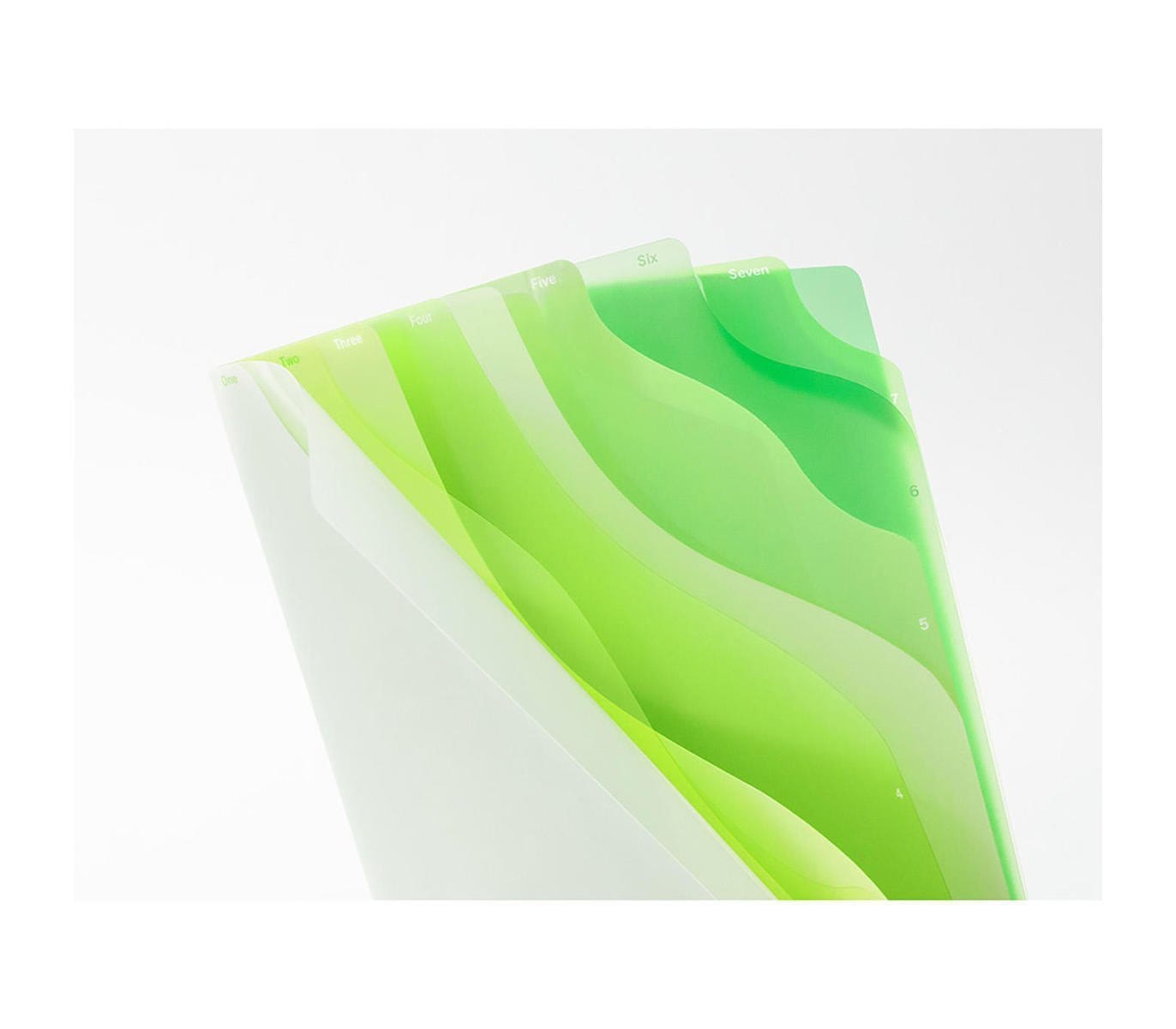 Midori Accessori Cartellina con tasche Weekly 7 Gradation Green